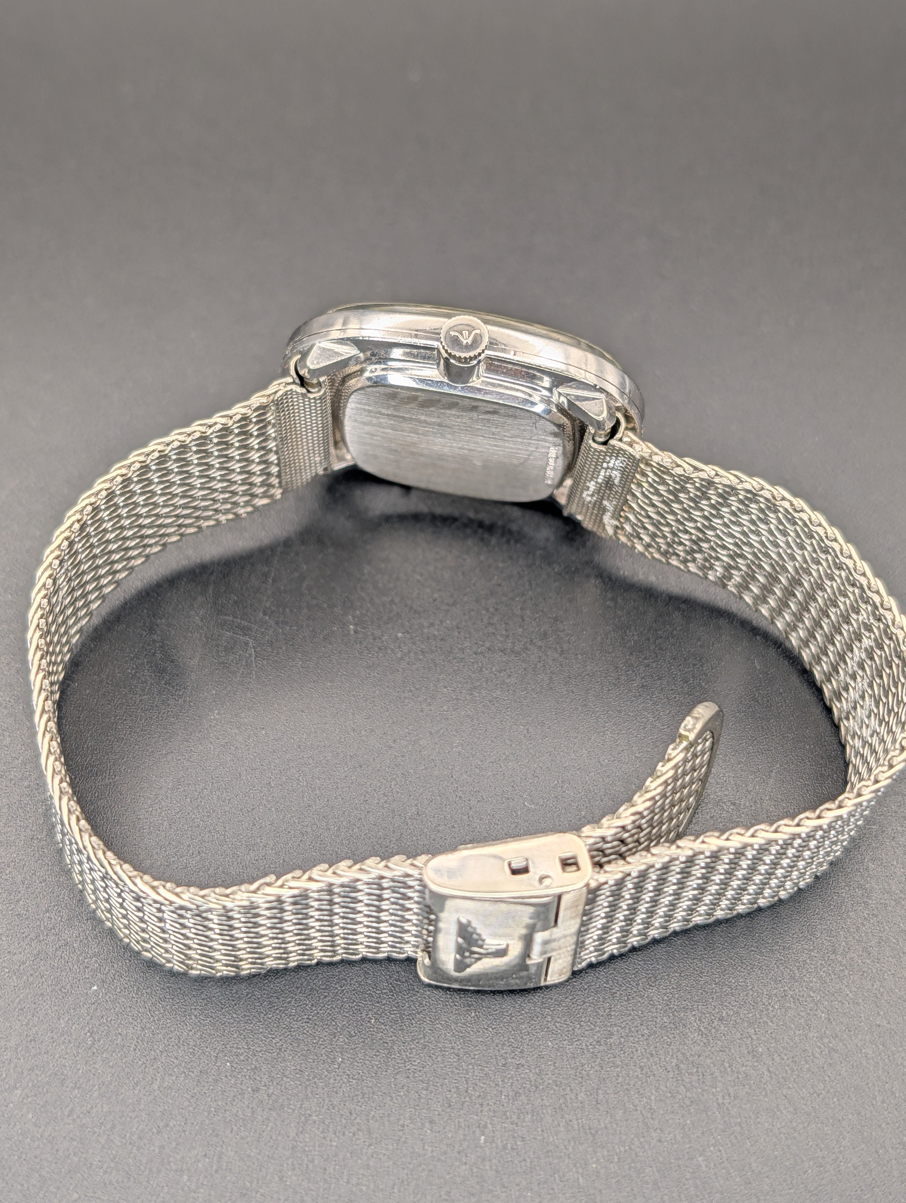 Longines Ellipse (1960s) Mechanical Vintage Watch w/ Diamond Accent Dial in 10k White Gold Filled Case