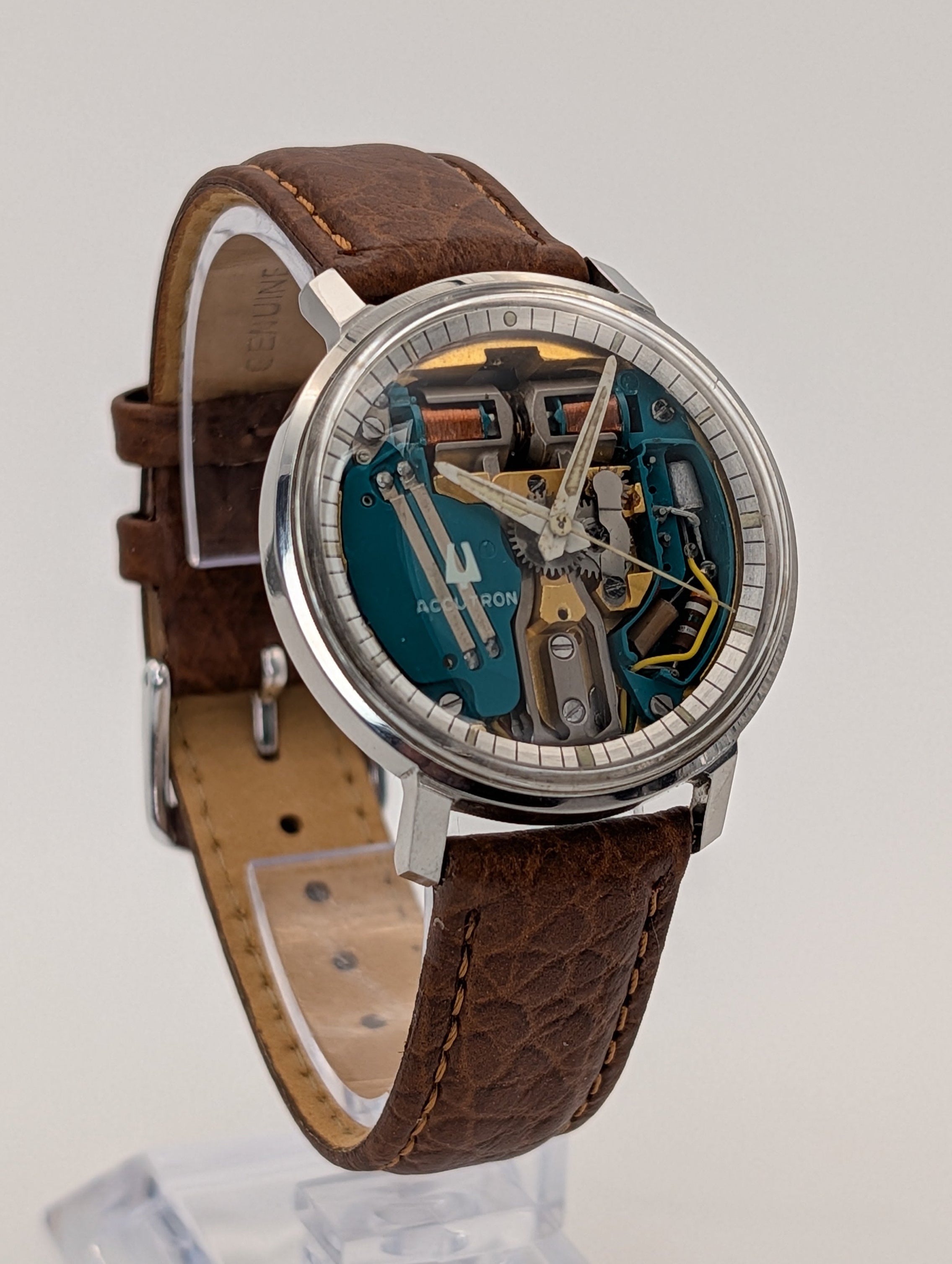Accutron Spaceview (1970) Vintage Watch w/ Tuning Fork Movement
