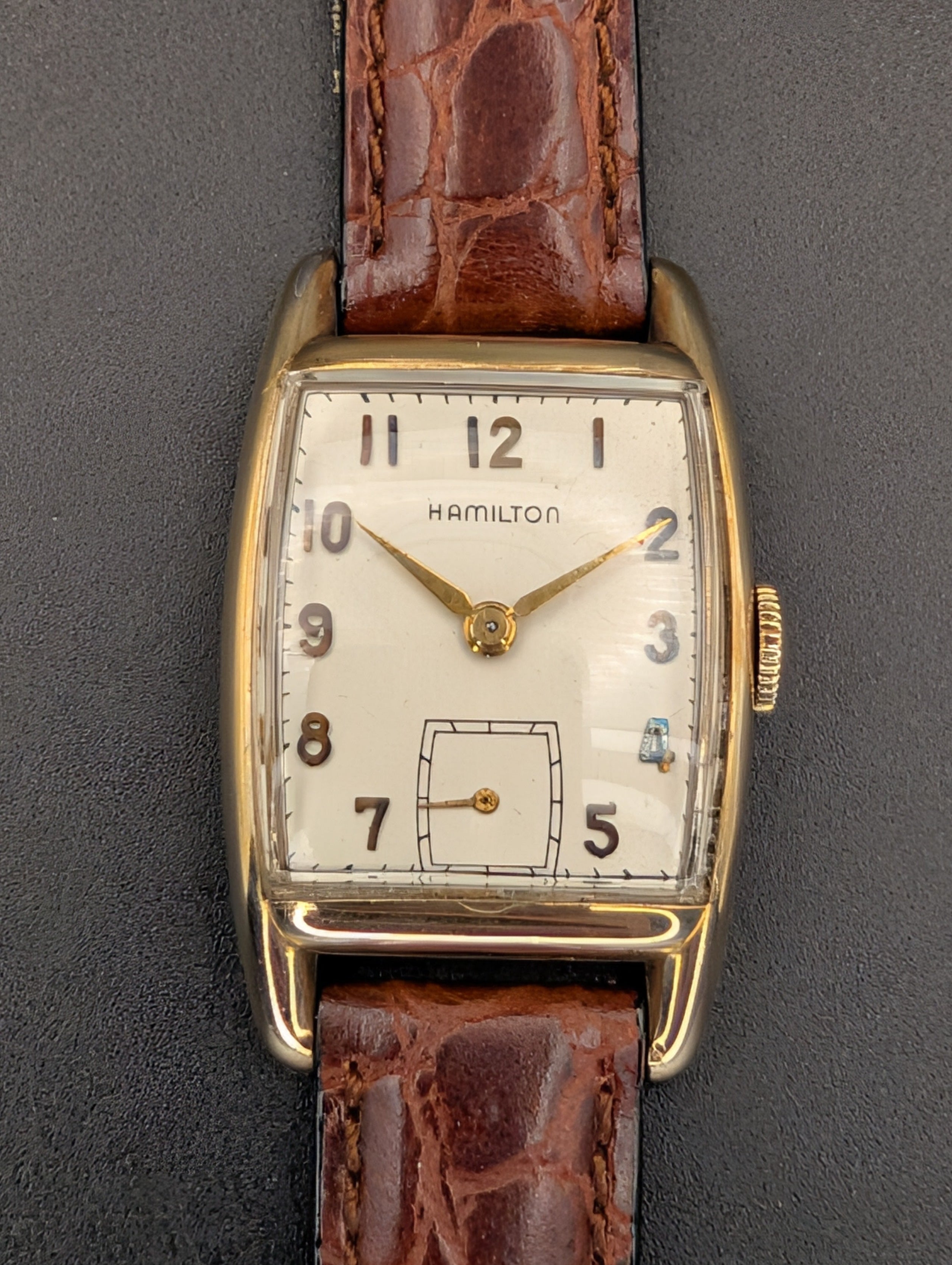 Hamilton Dennis (1930s) Mechanical Vintage Watch in 10k Yellow Gold Filled