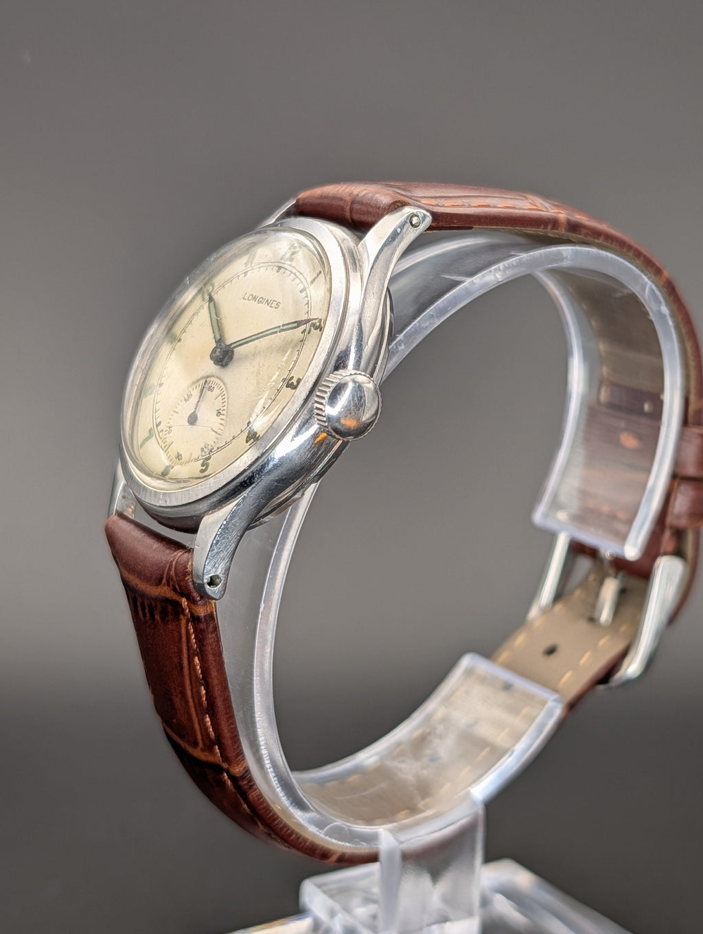 Longines Sei Tacche (1942) Mechanical Vintage Watch w/ Small Seconds