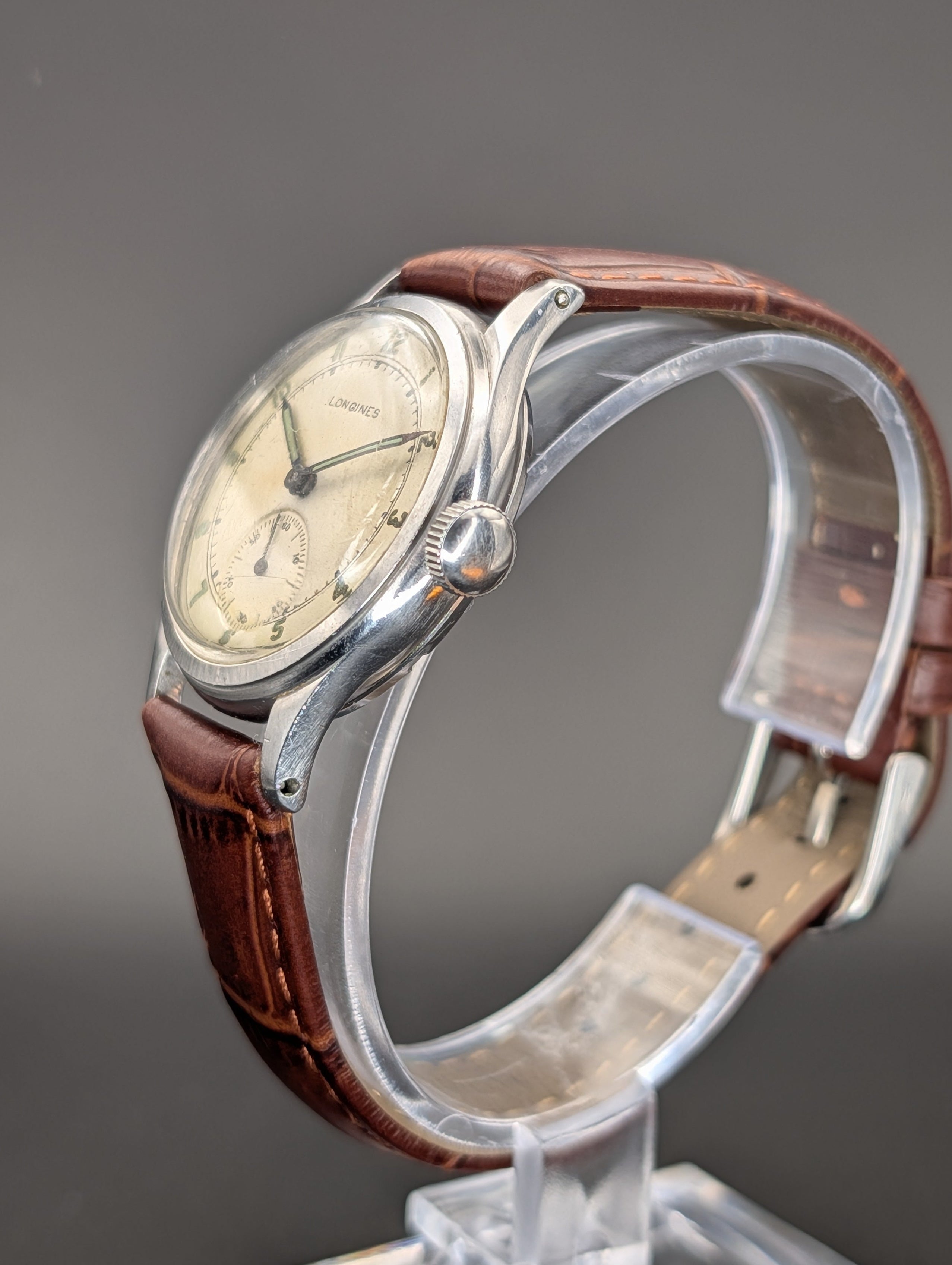 Longines Sei Tacche (1942) Mechanical Vintage Watch w/ Small Seconds