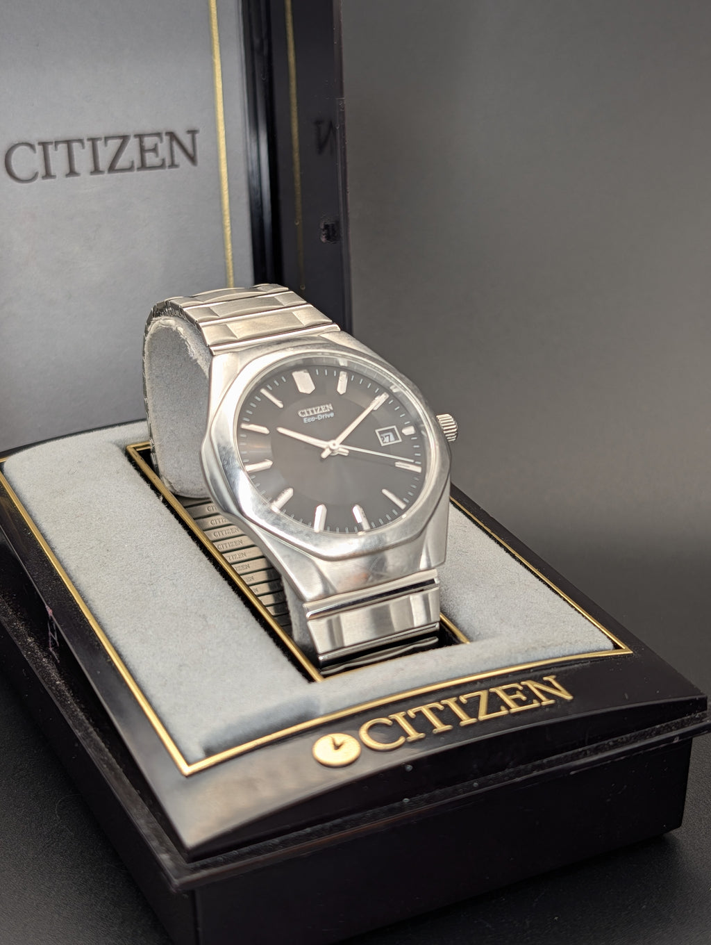 Citizen Eco Drive Solar Quartz Watch in Stainless Steel ref. E111-S022908