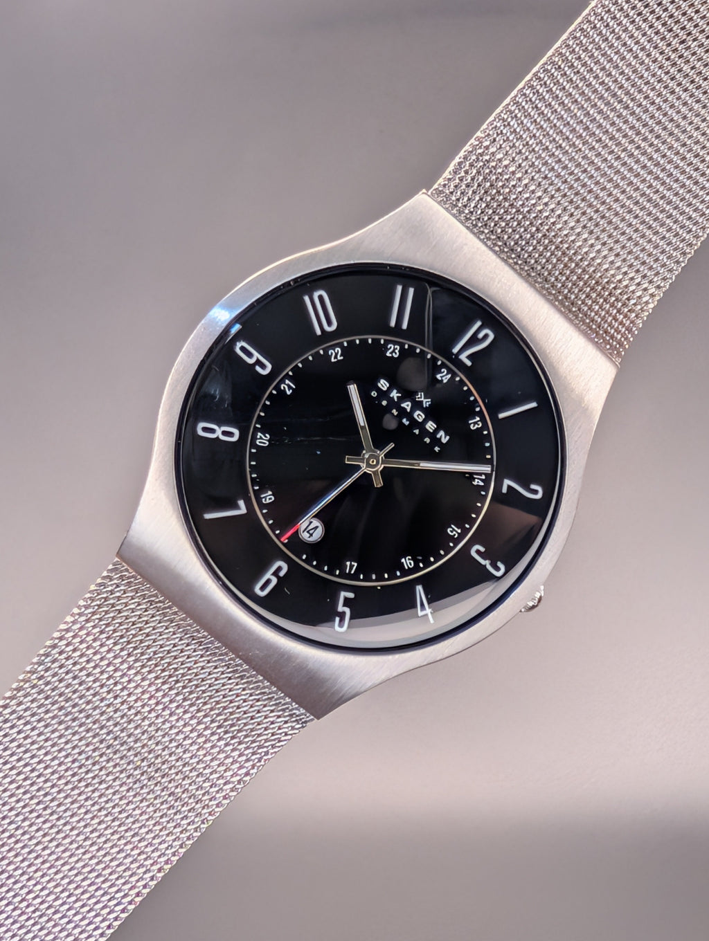 Skagen Denmark Slimline Quartz Watch Slim Profile Stainless Steel ref SKW6064