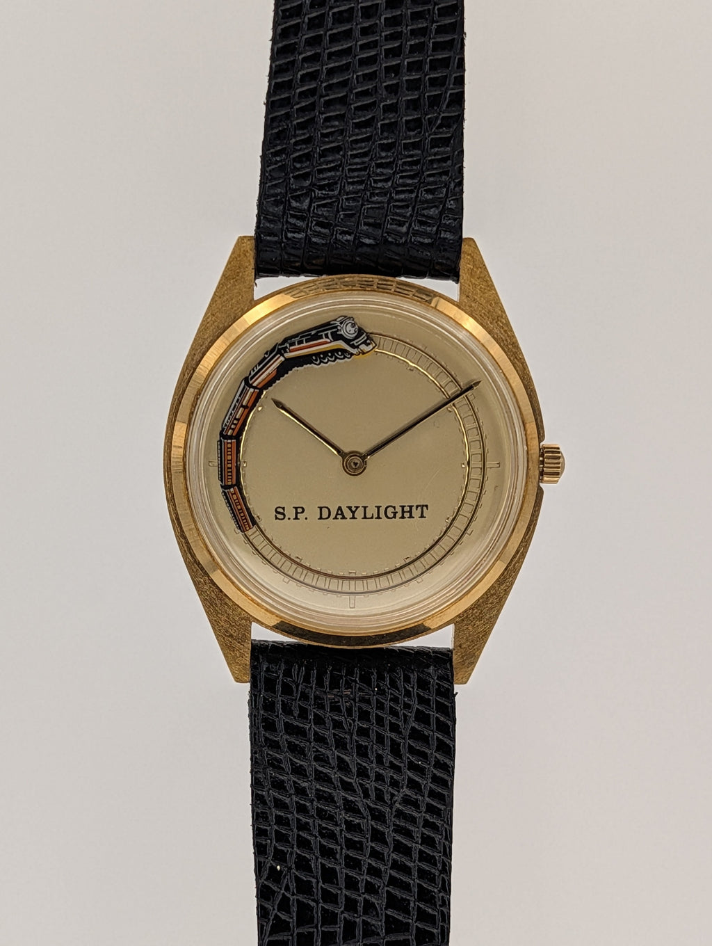 S.P. Daylight Souvenir Quartz Watch w/ Train Sconds "Hand" Mystery Dial