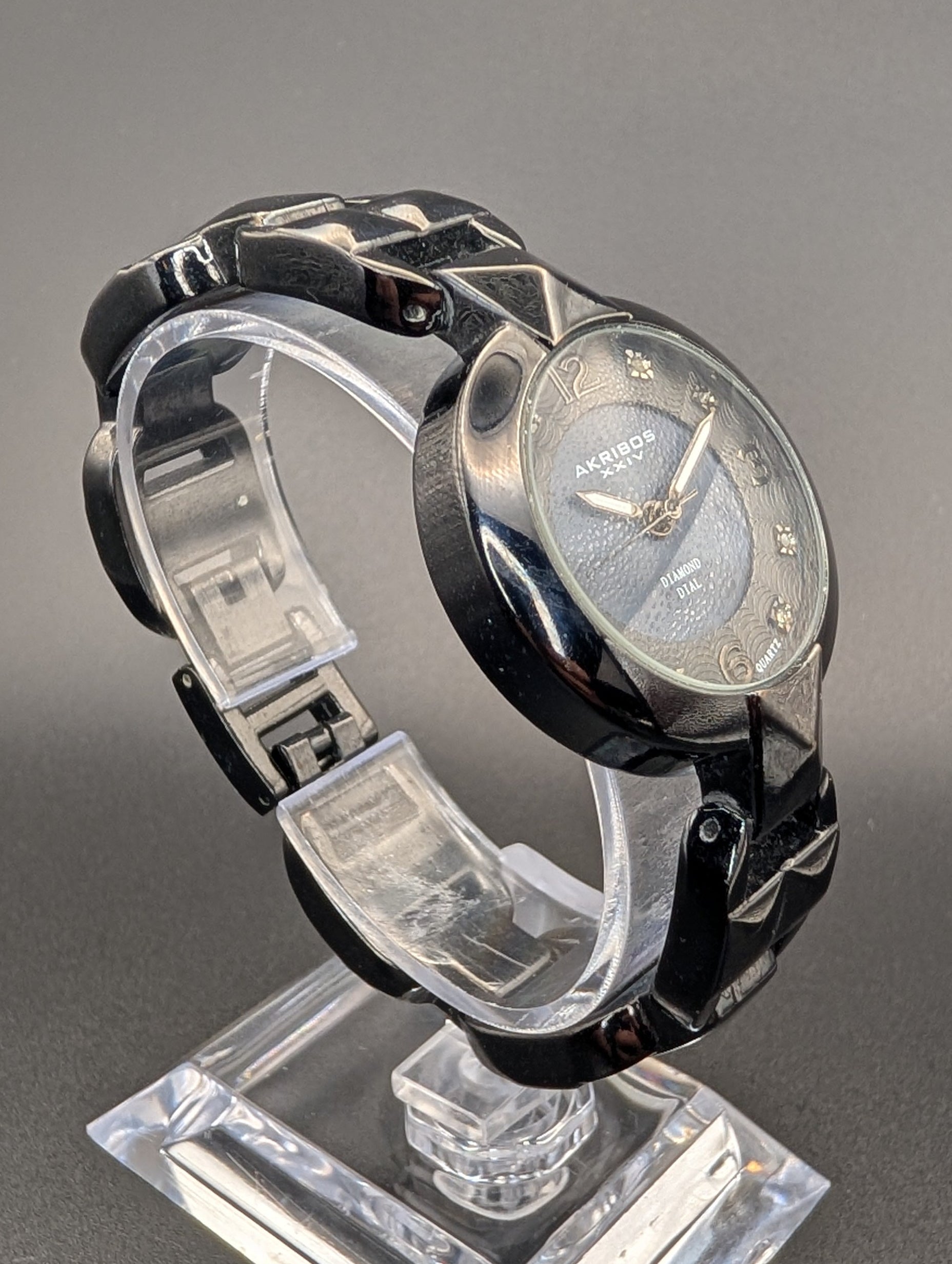 Akribos Diamond and Studs Women's Quartz Watch