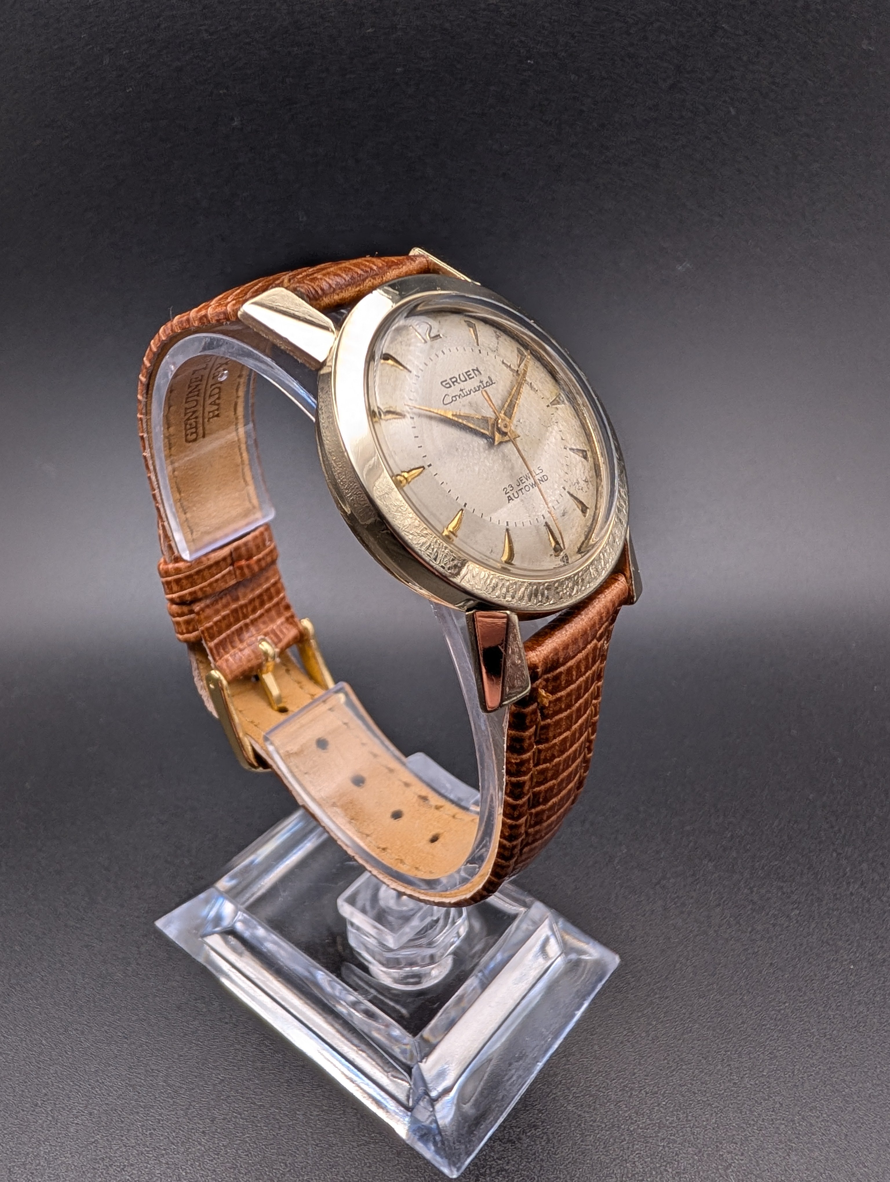 Gruen Continental (1958) Automatic Vintage Watch in 10k Yellow Gold Filled