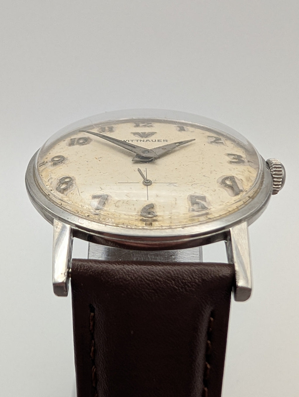 Wittnauer Small Seconds Mechanical Vintage Watch in Stainless Steel