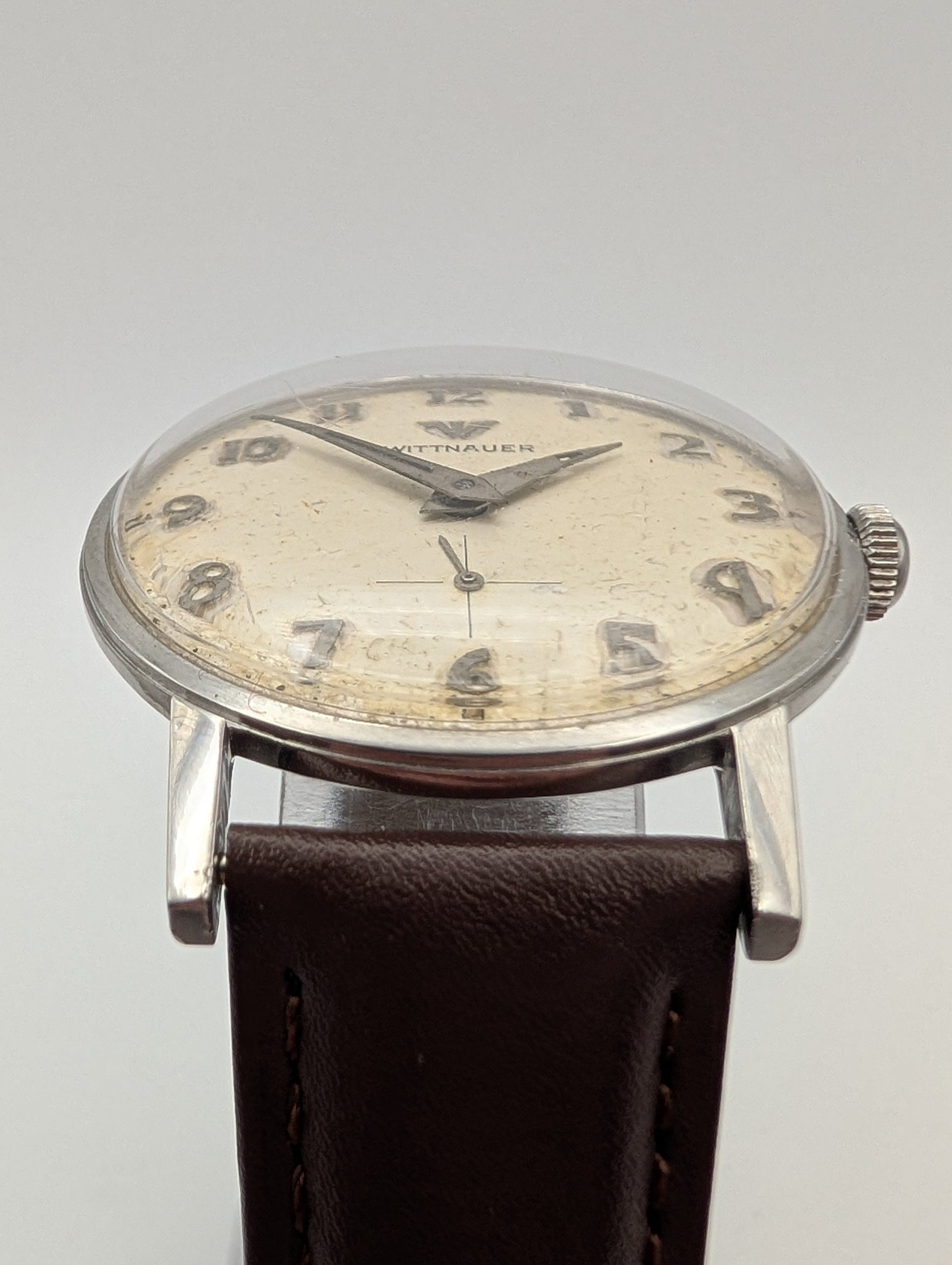 Wittnauer Small Seconds Mechanical Vintage Watch in Stainless Steel