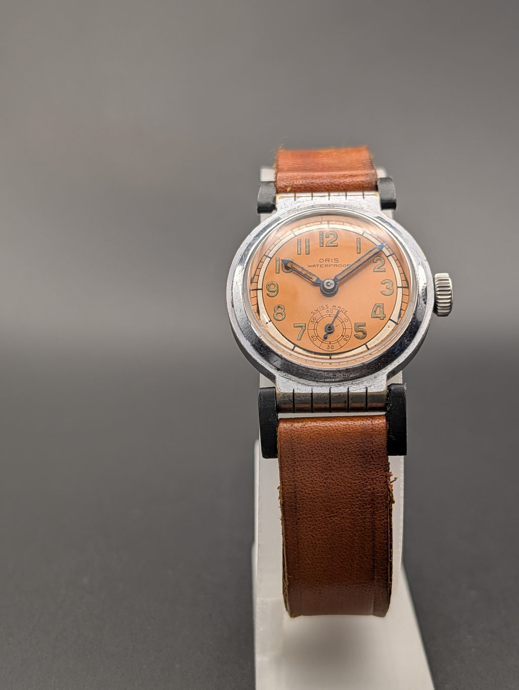 Oris Vintage Mechanical Watch w/ Small Seconds Hand and Hinged Lugs