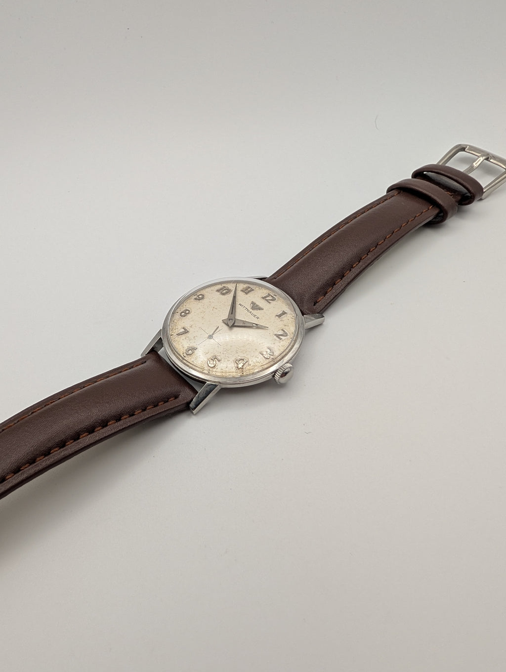 Wittnauer Small Seconds Mechanical Vintage Watch in Stainless Steel