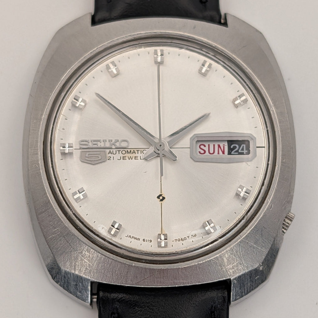 Seiko 5 Automatic 21 Jewels (1970s) Vintage Watch in Stainless Steel