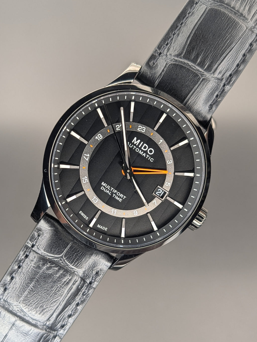 Mido Multifort Dual Time GMT Automatic Watch ref. MO38429 *New in Box*