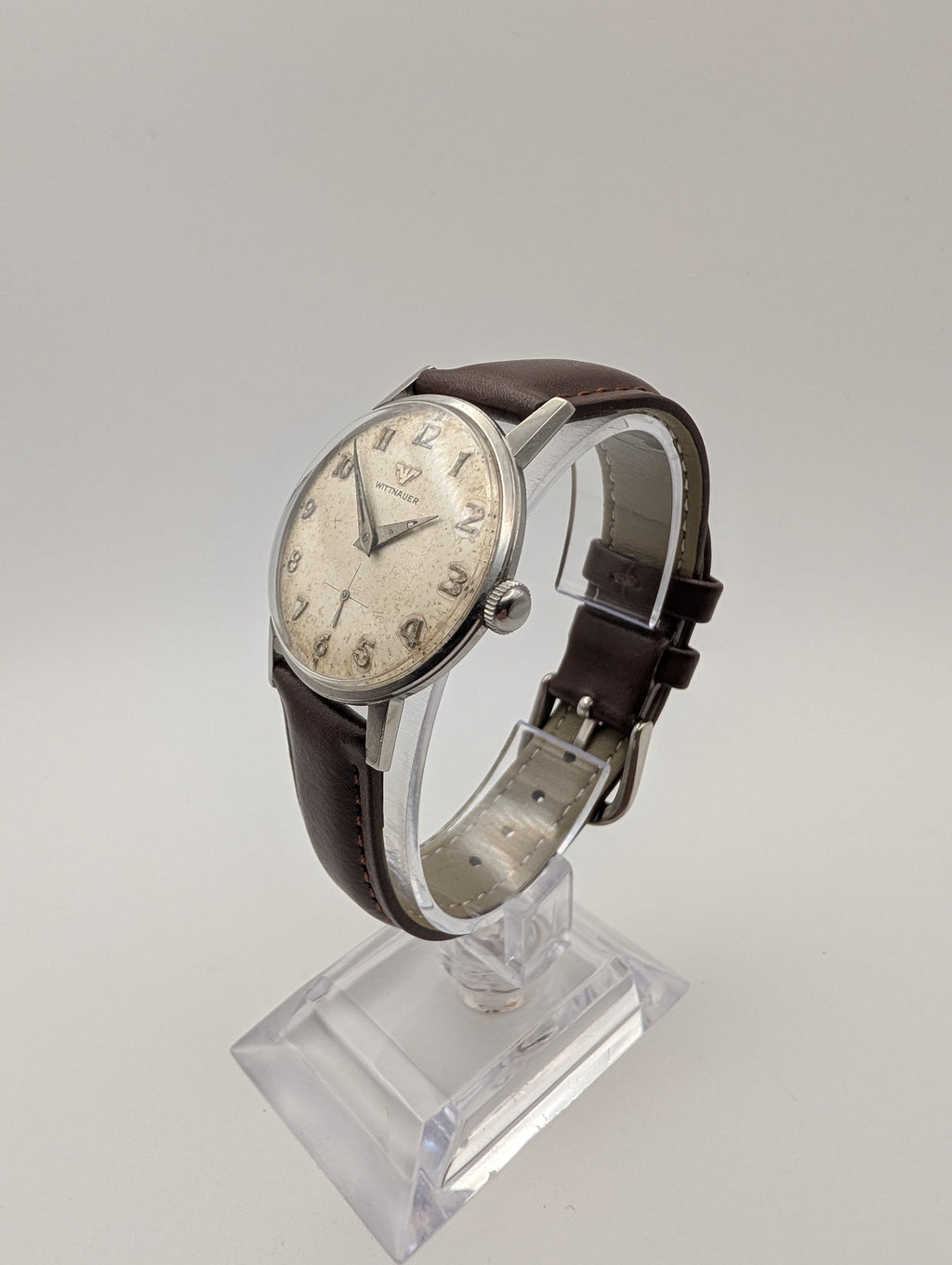 Wittnauer Small Seconds Mechanical Vintage Watch in Stainless Steel