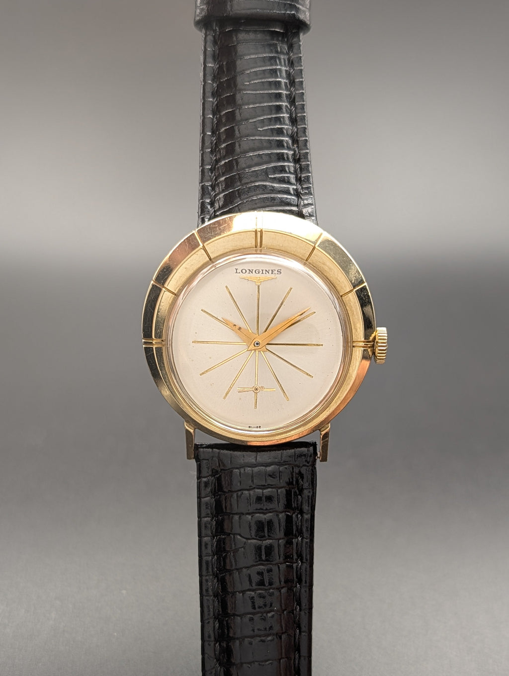Longines Vintage Asymmetrical Mechanical Watch in 10k Gold Filled Mid-century Case