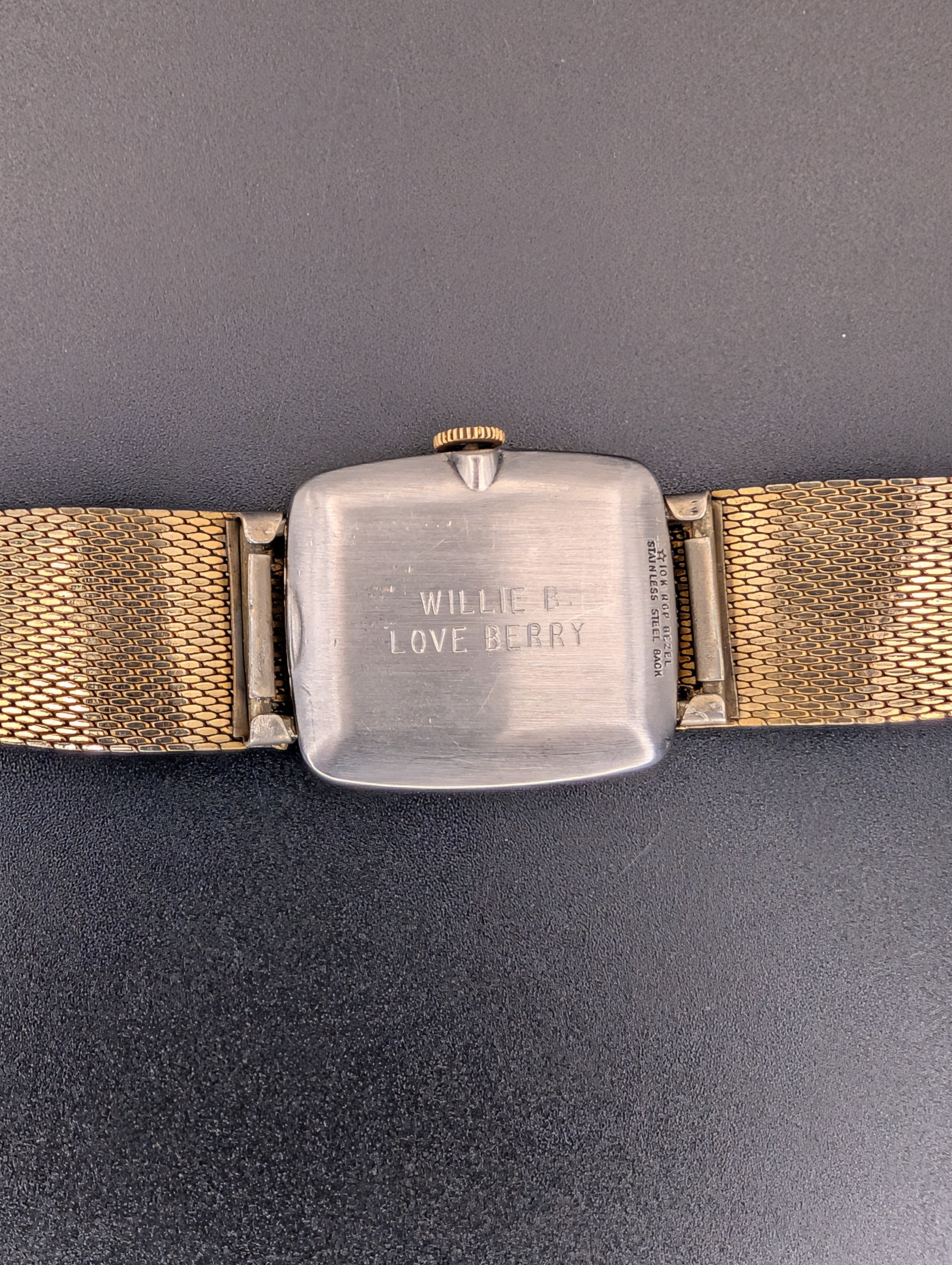Wittnauer (1960s) Diamond Dial Mechanical Vintage Watch in 10k Yellow Gold Filled