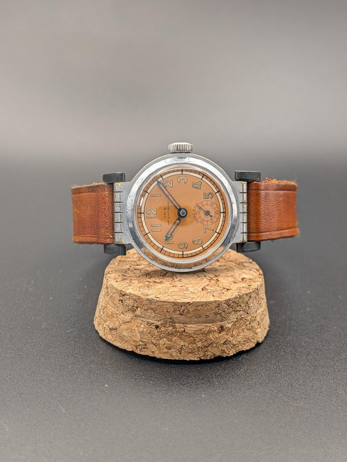 Oris Vintage Mechanical Watch w/ Small Seconds Hand and Hinged Lugs