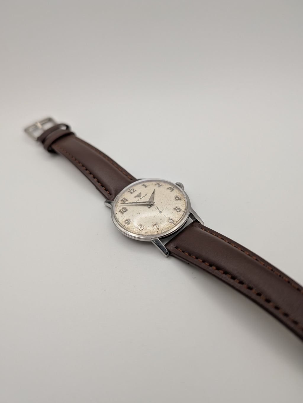 Wittnauer Small Seconds Mechanical Vintage Watch in Stainless Steel