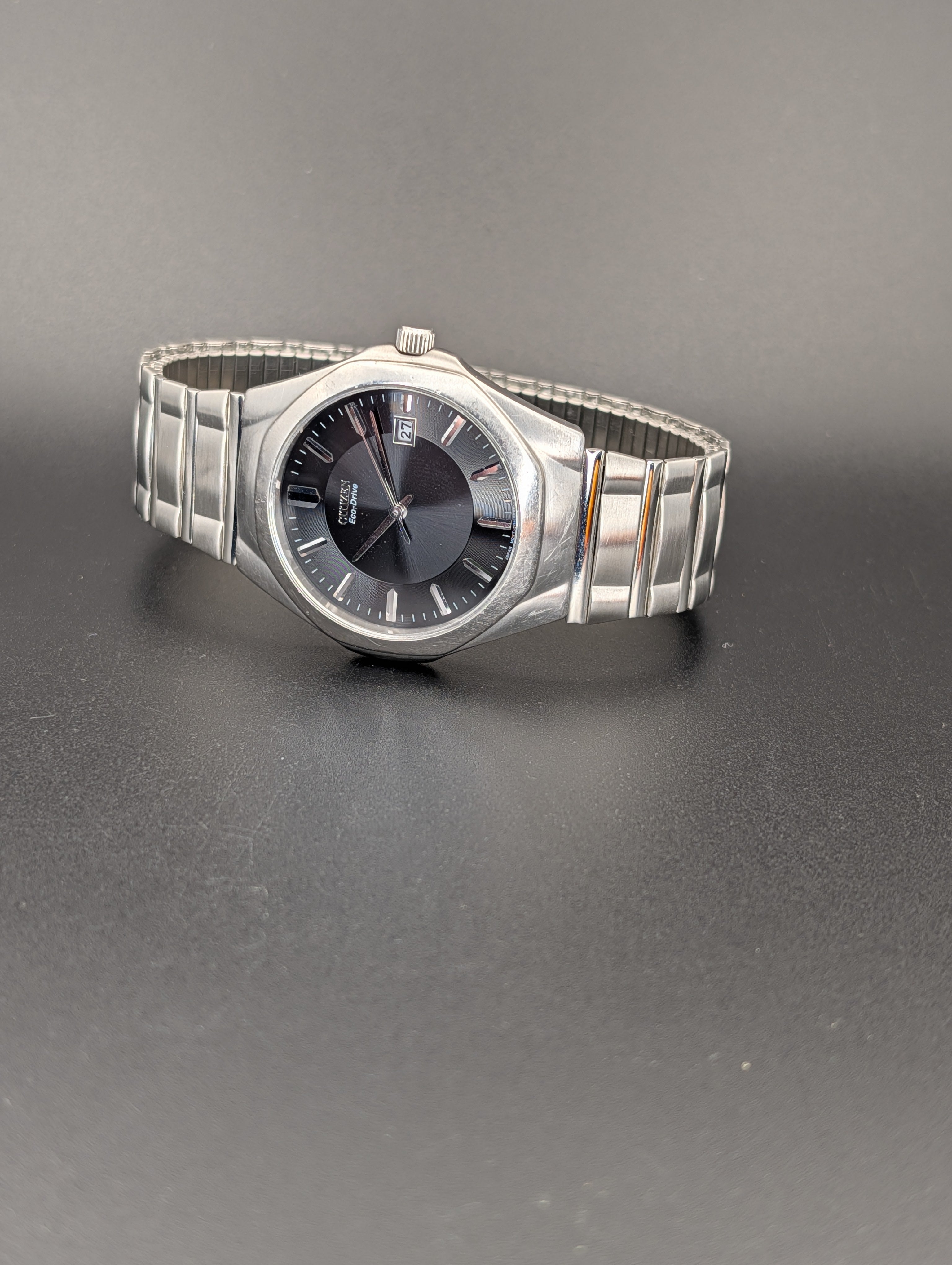 Citizen Eco Drive Solar Quartz Watch in Stainless Steel ref. E111-S022908