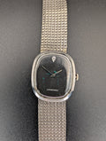 Longines Ellipse (1960s) Mechanical Vintage Watch w/ Diamond Accent Dial in 10k White Gold Filled Case
