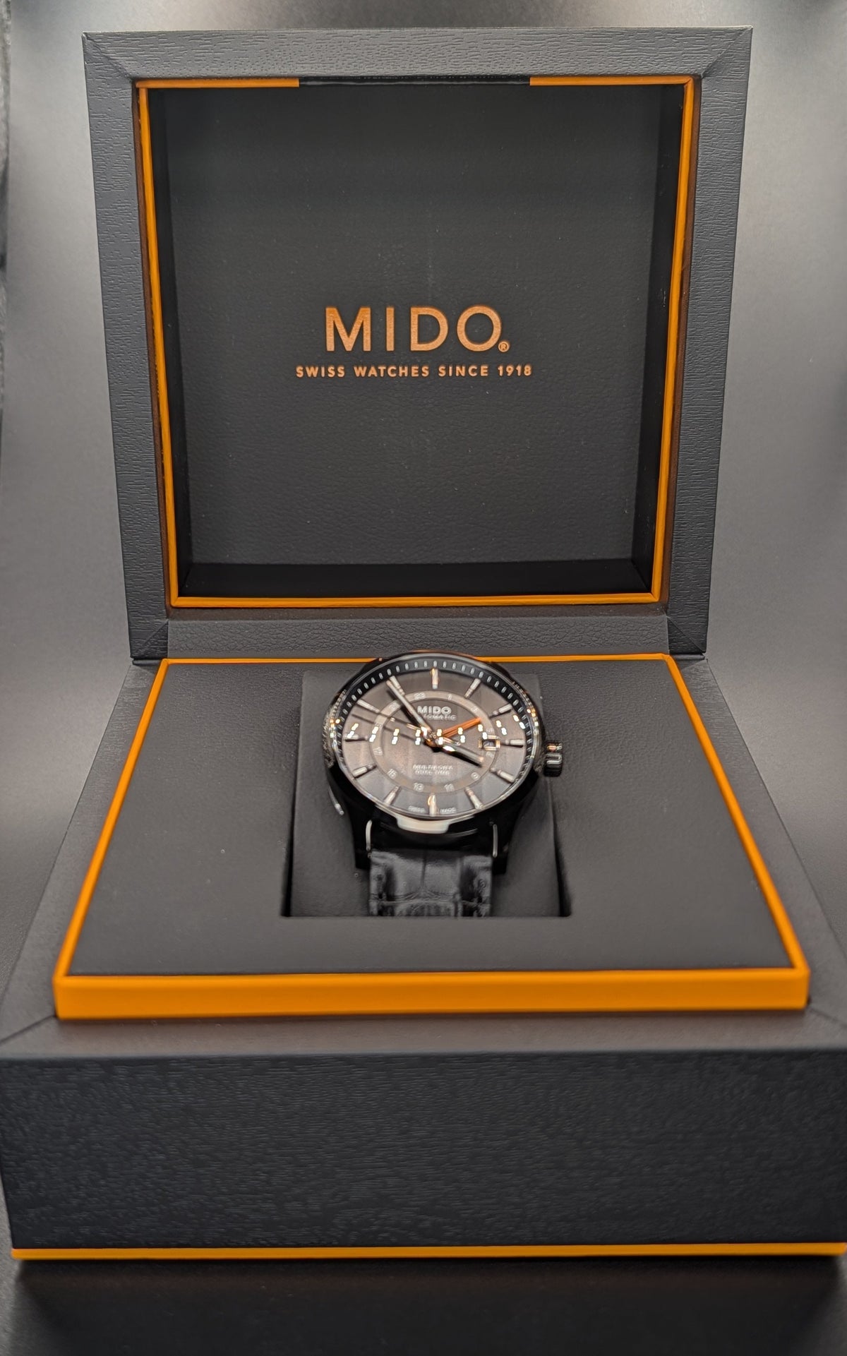 Mido Multifort Dual Time GMT Automatic Watch ref. MO38429 *New in Box*