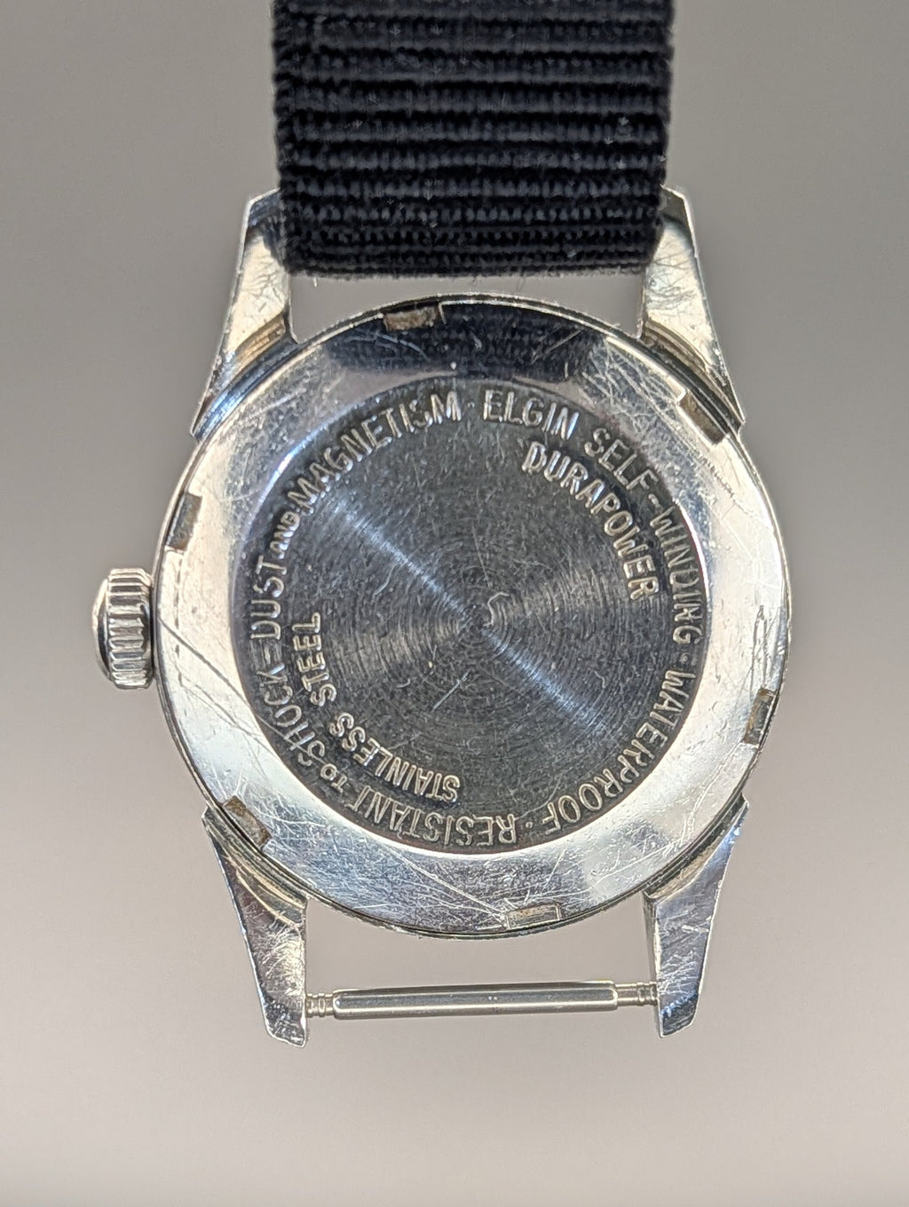 Elgin Shockmaster Self-winding Automatic Vintage Watch Swiss Made