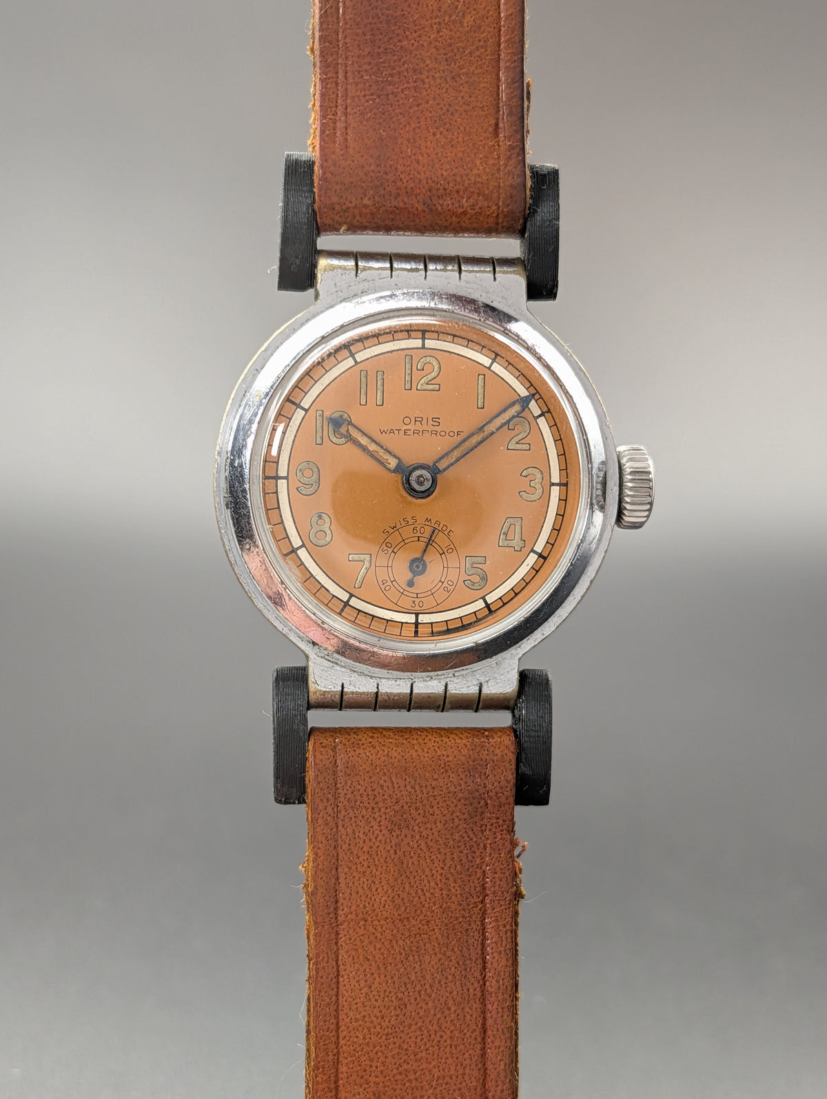 Oris Vintage Mechanical Watch w/ Small Seconds Hand and Hinged Lugs
