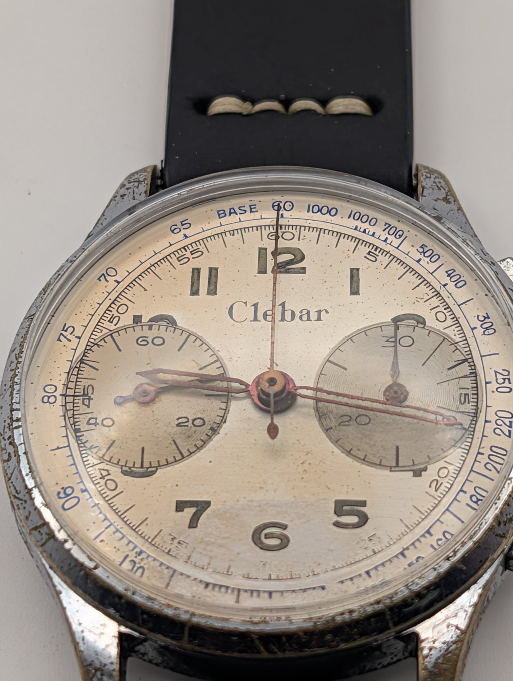 Clebar Chronograph Vintage Watch w/ cal. Landeron 149 Mechanical Movement