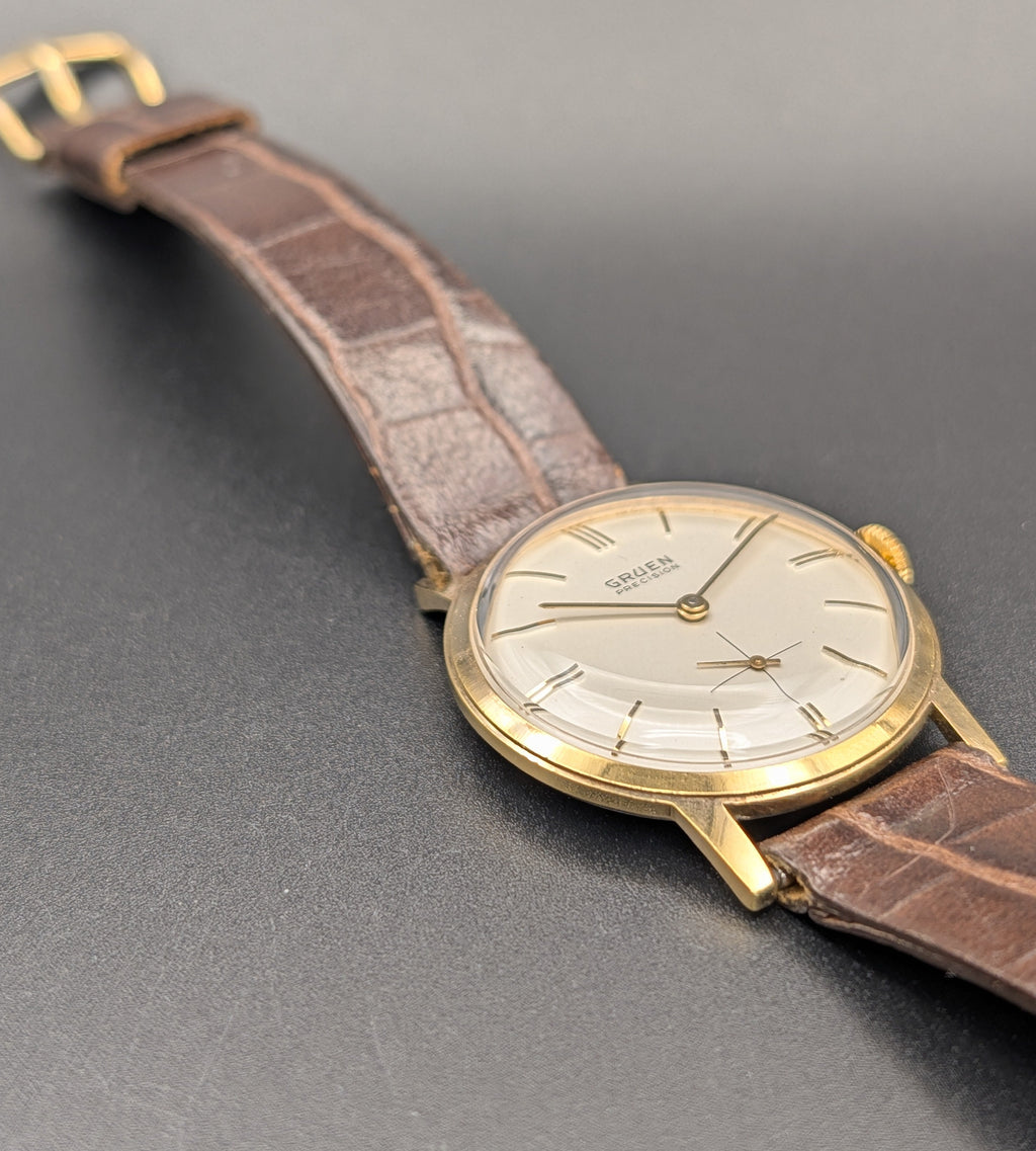 Gruen Precision "James Bond" (1960s) Mechanical Watch w/ Small Seconds