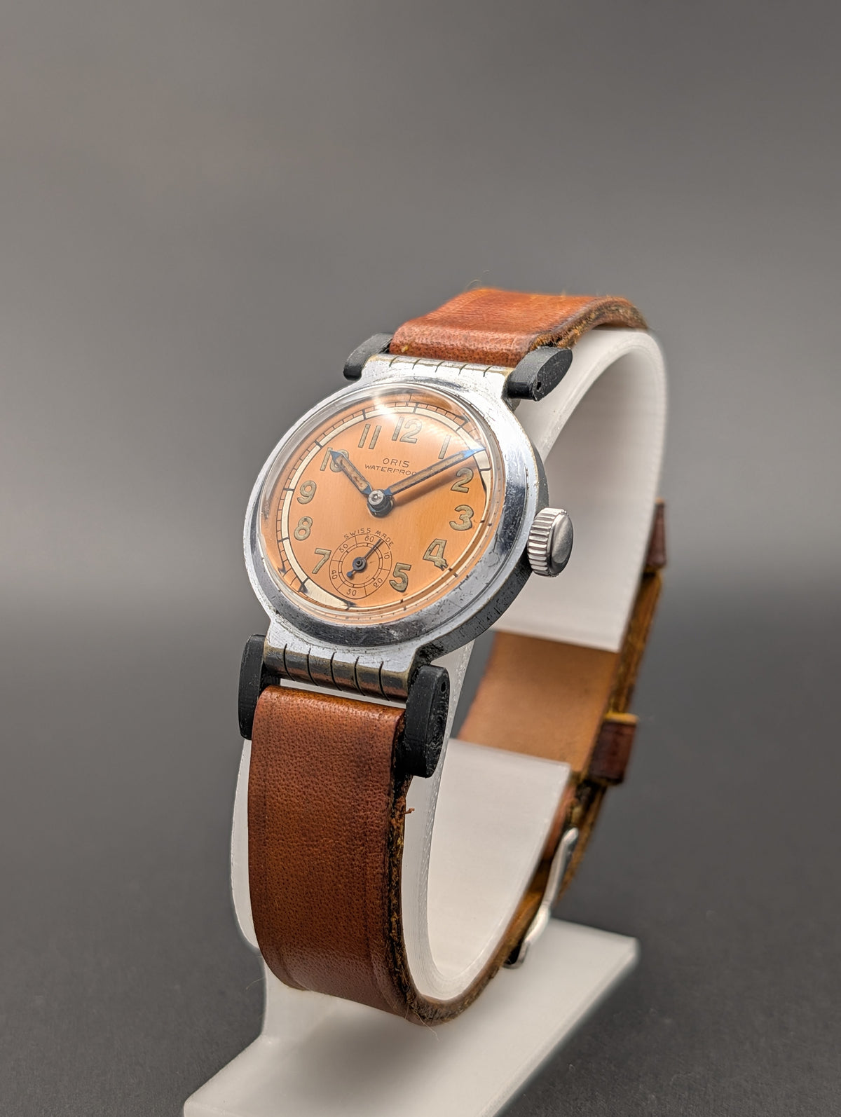 Oris Vintage Mechanical Watch w/ Small Seconds Hand and Hinged Lugs