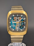 Accutron Spaceview "TV" (1973) Caliber 2141 ref. 7387 Gold Plated Original Bracelet