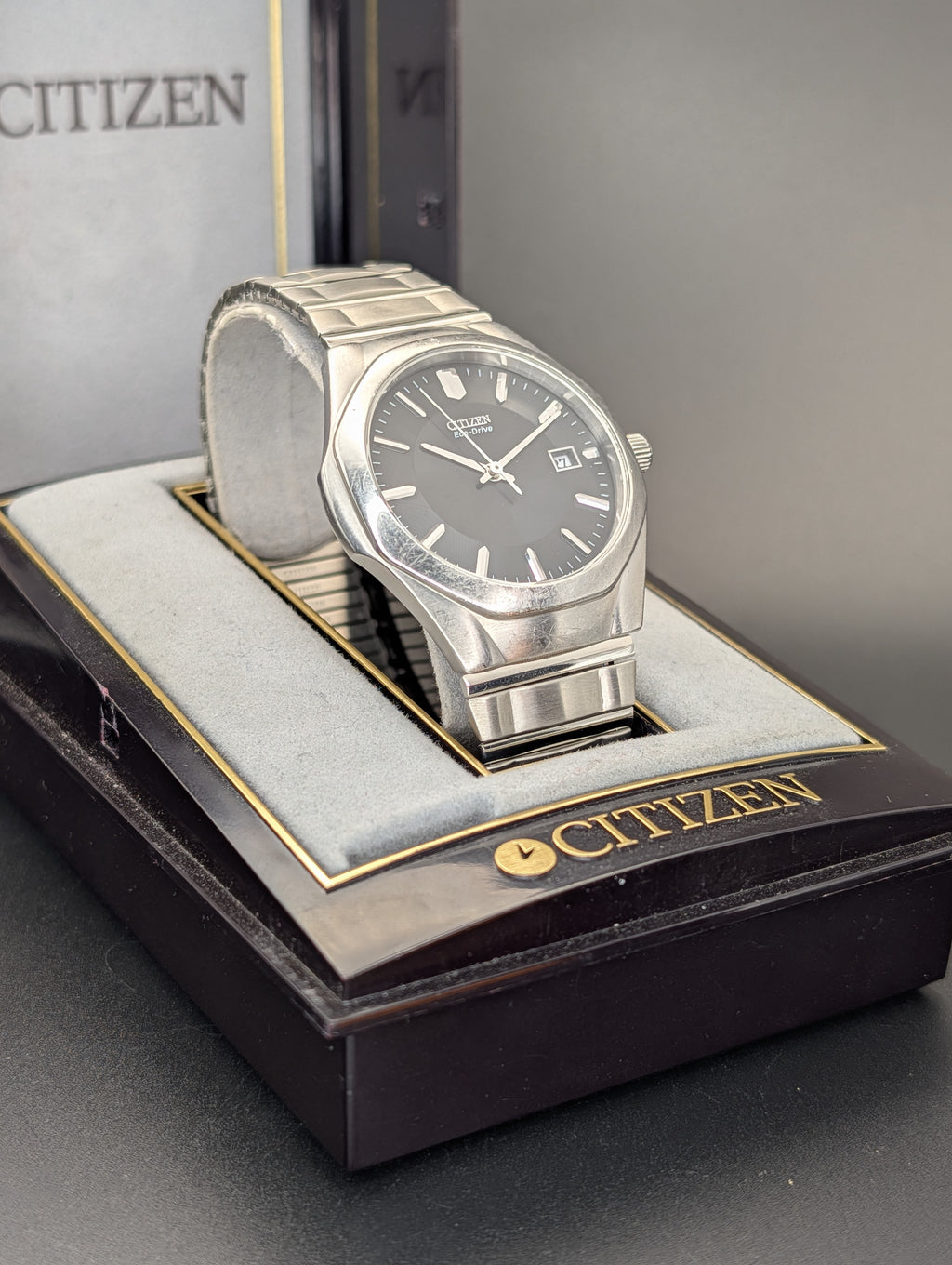 Citizen Eco Drive Solar Quartz Watch in Stainless Steel ref. E111-S022908