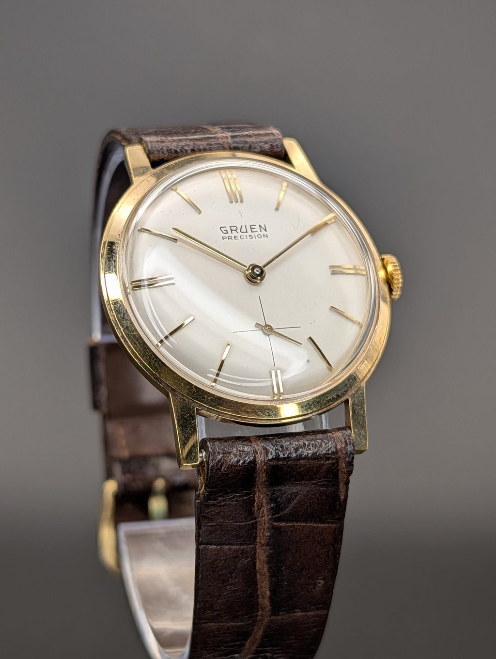 Gruen Precision "James Bond" (1960s) Mechanical Watch w/ Small Seconds