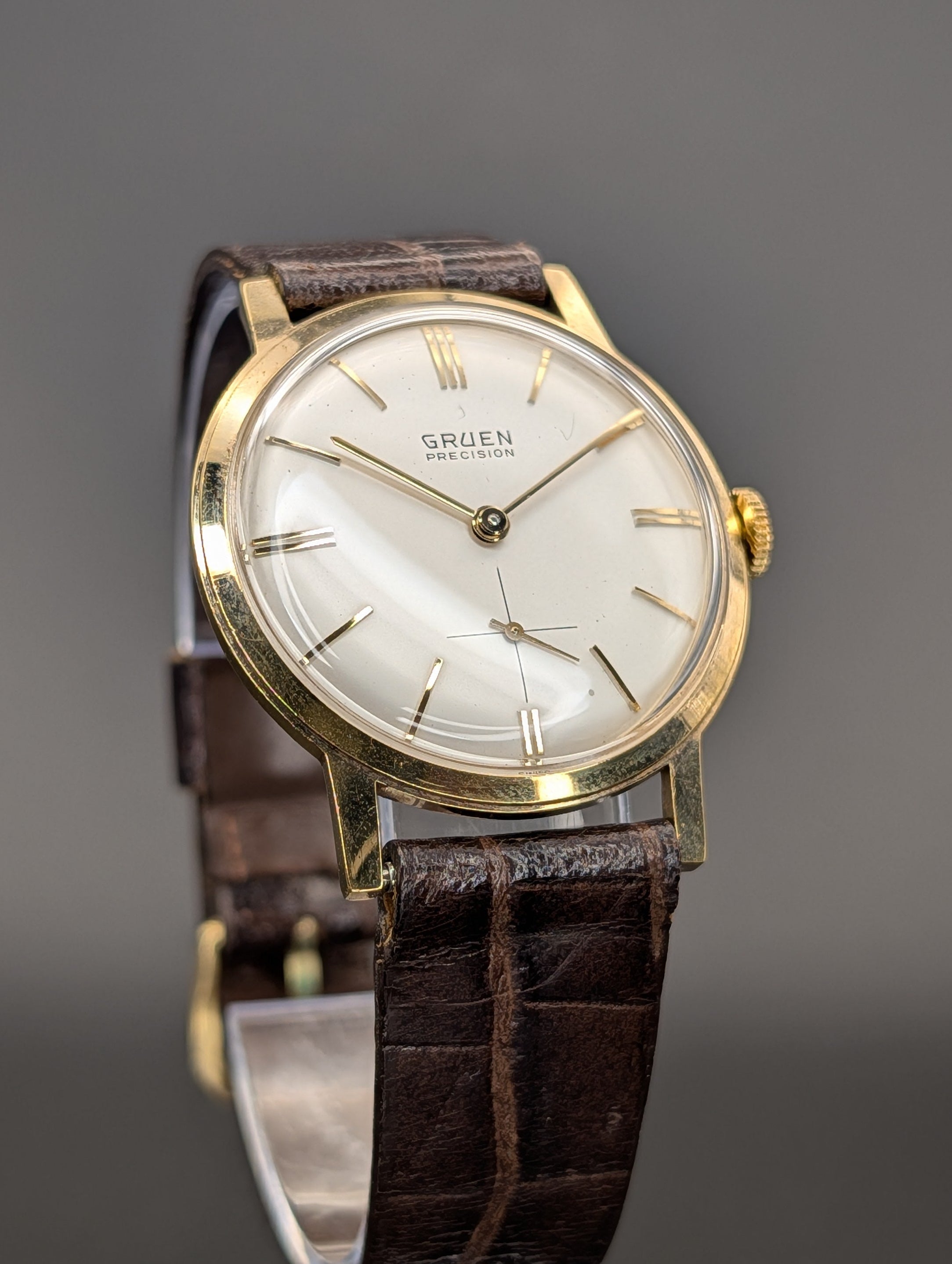 Gruen Precision "James Bond" (1960s) Mechanical Watch w/ Small Seconds
