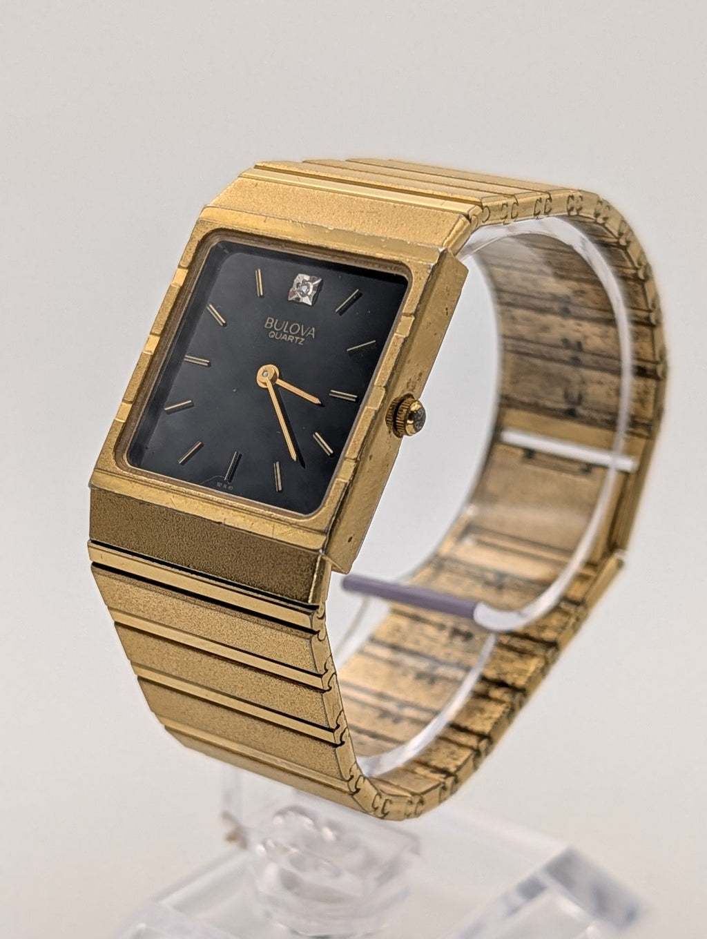 Bulova Quartz (1997) on Integrated Gold Tone Bracelet