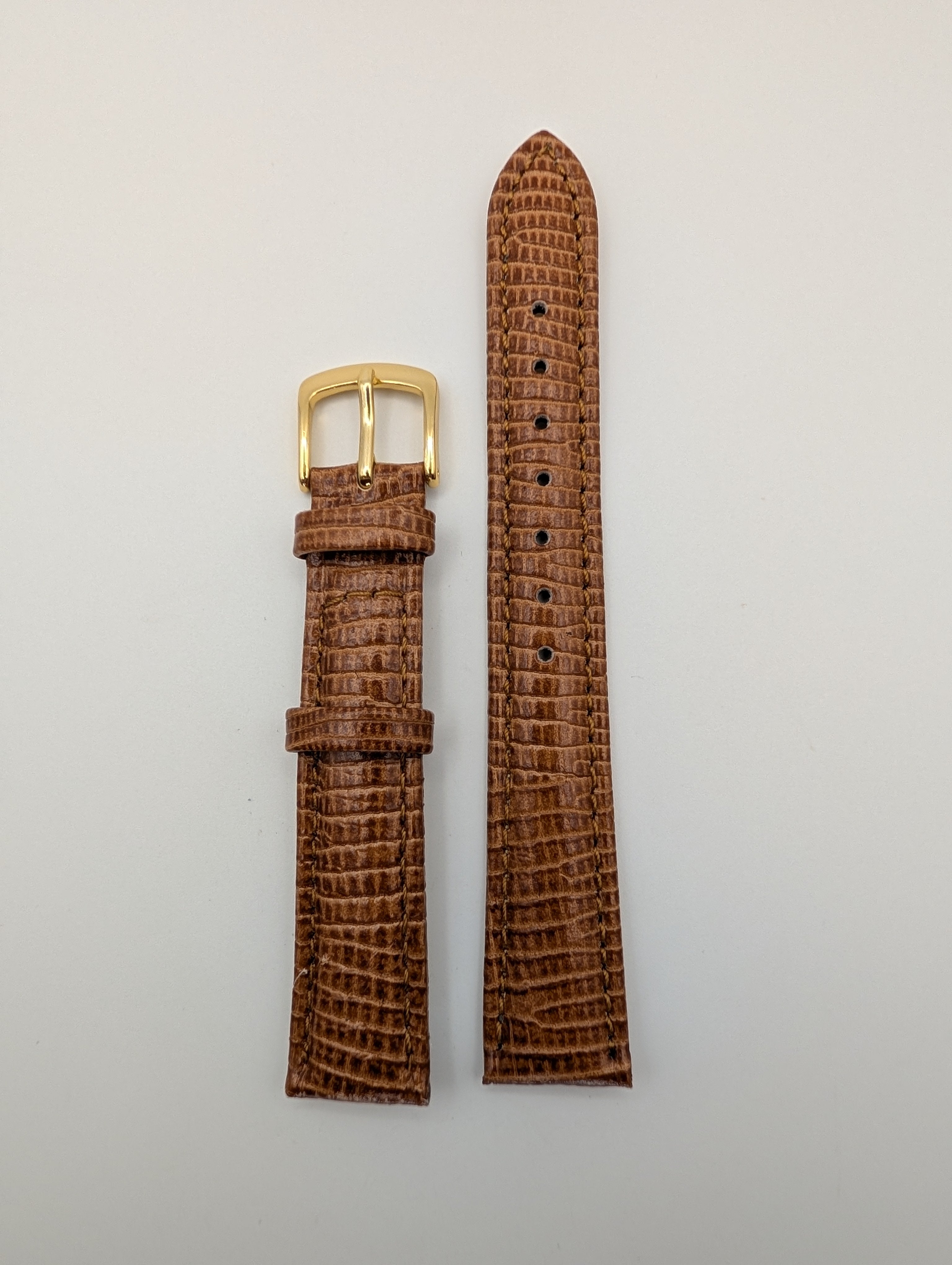 Hadley Roma Genuine Leather Strap (17mm) Lizard Grain
