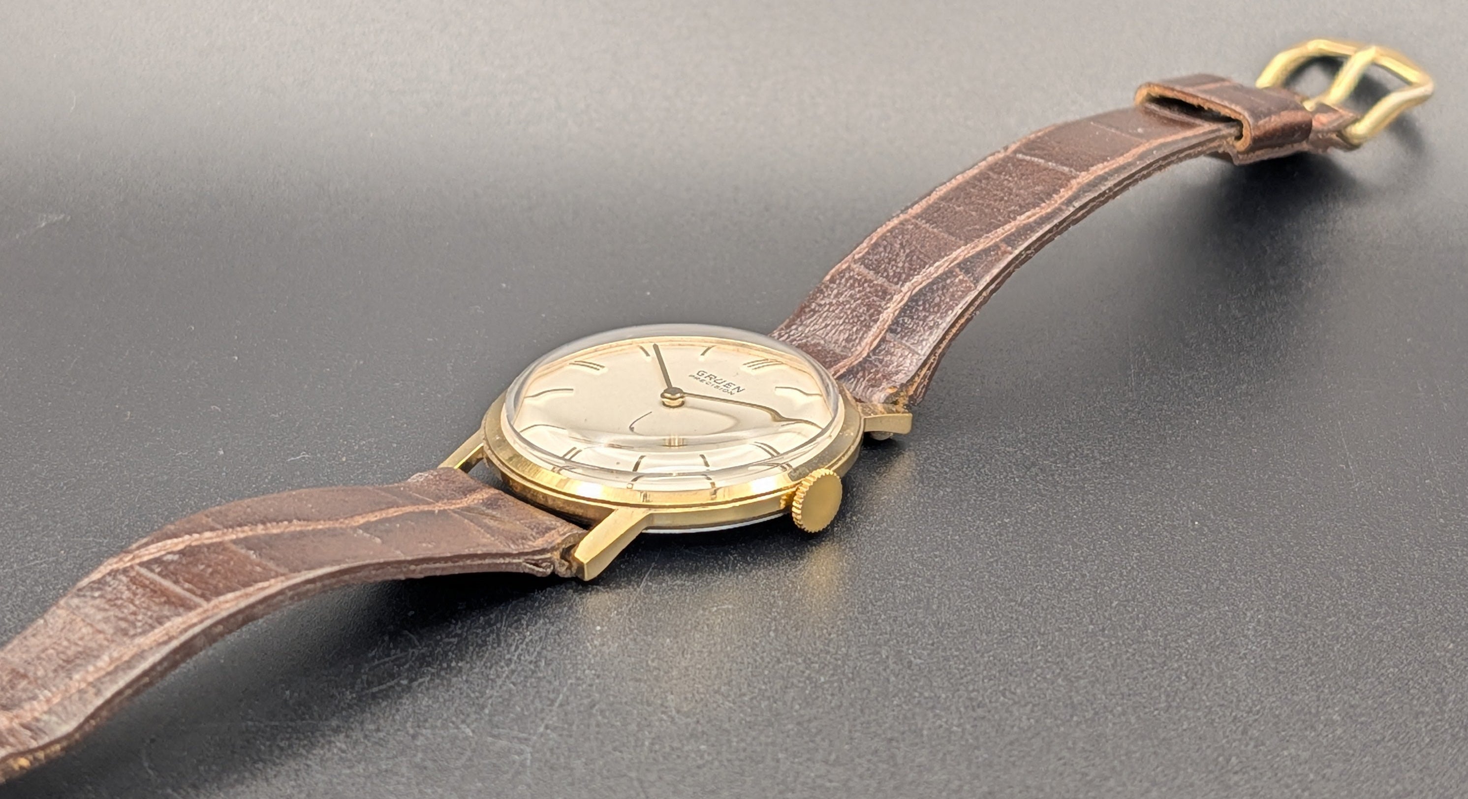 Gruen Precision "James Bond" (1960s) Mechanical Watch w/ Small Seconds