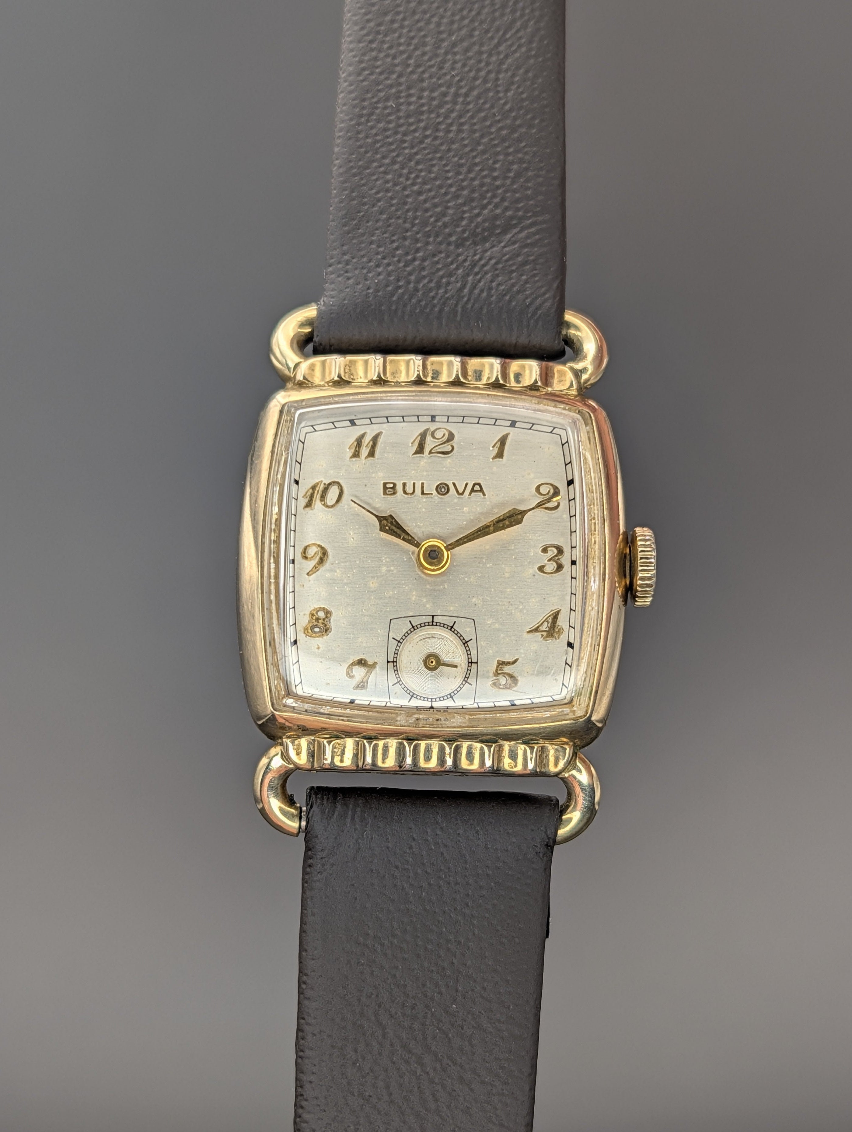 Bulova Director (1949) Horn Lug Swiss Made Vintage Watch