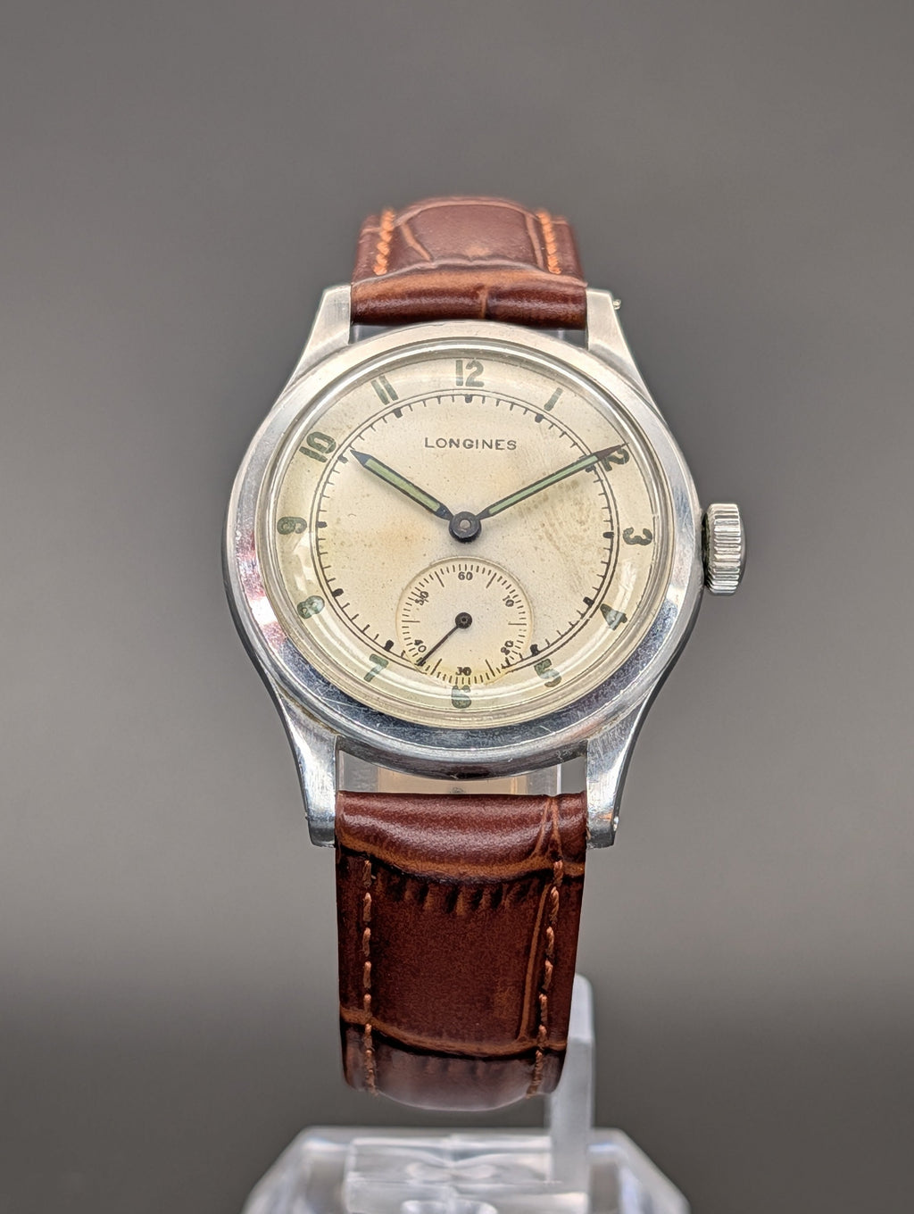 Longines Sei Tacche (1942) Mechanical Vintage Watch w/ Small Seconds