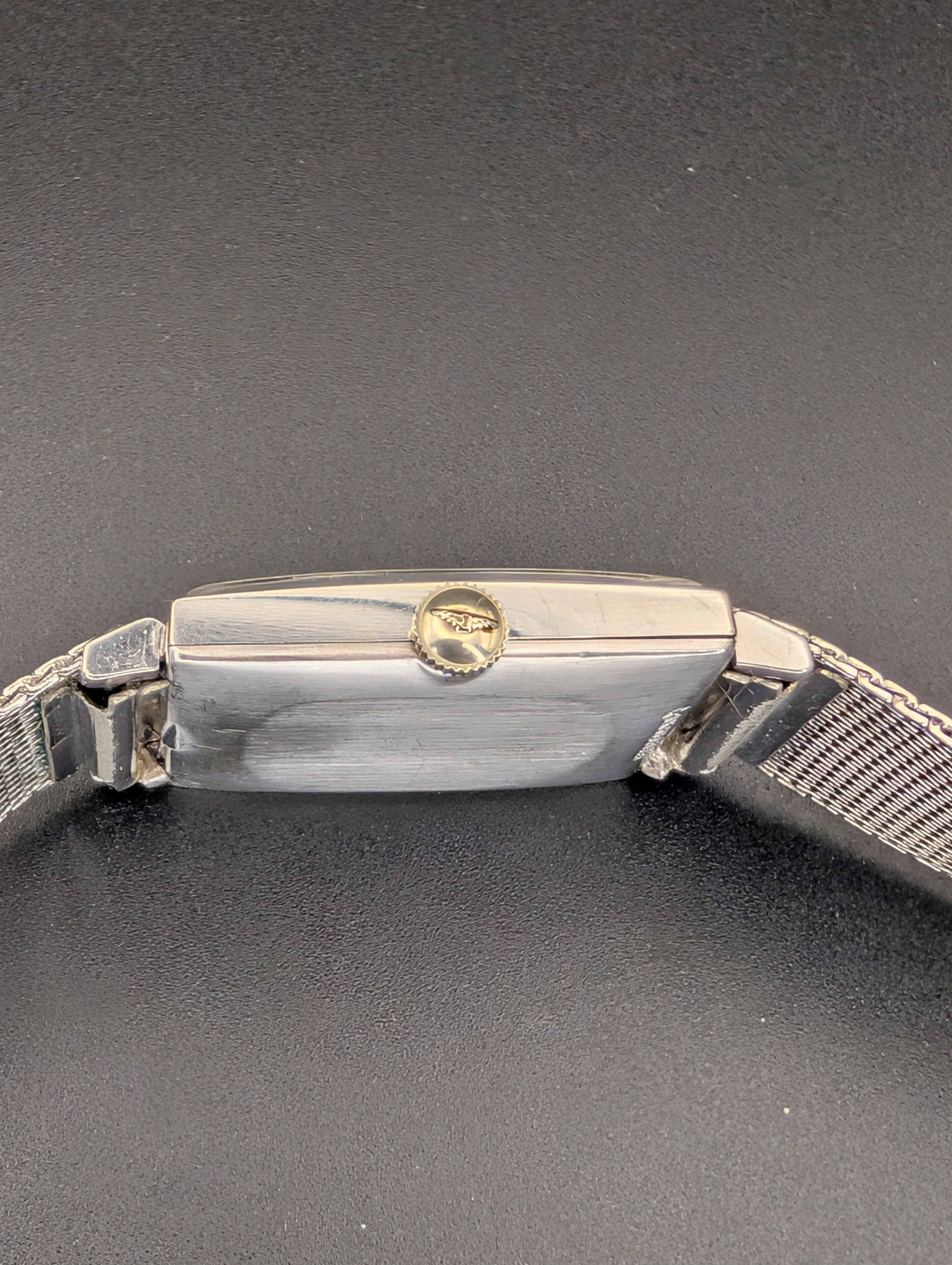 Longines Tuxedo (1960s) Diamond Dial Mechanical Vintage Watch in 10k White Gold Filled