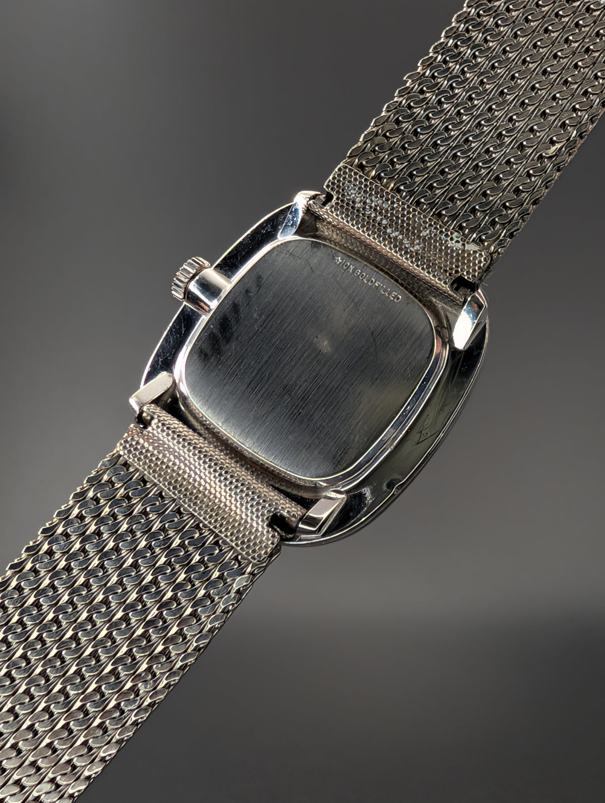 Longines Ellipse (1960s) Mechanical Vintage Watch w/ Diamond Accent Dial in 10k White Gold Filled Case