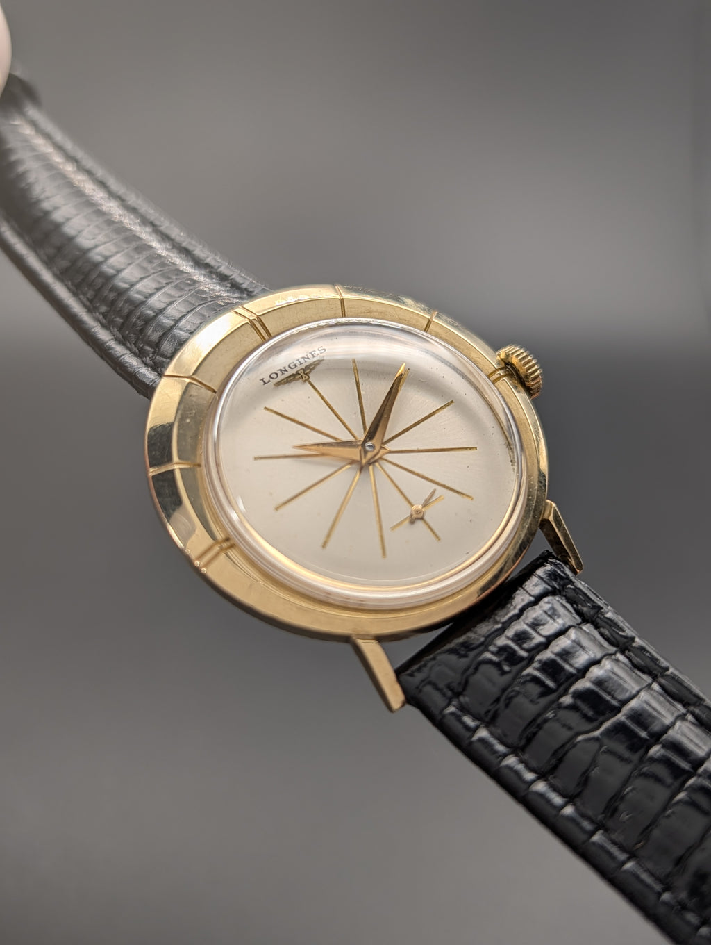Longines Vintage Asymmetrical Mechanical Watch in 10k Gold Filled Mid-century Case
