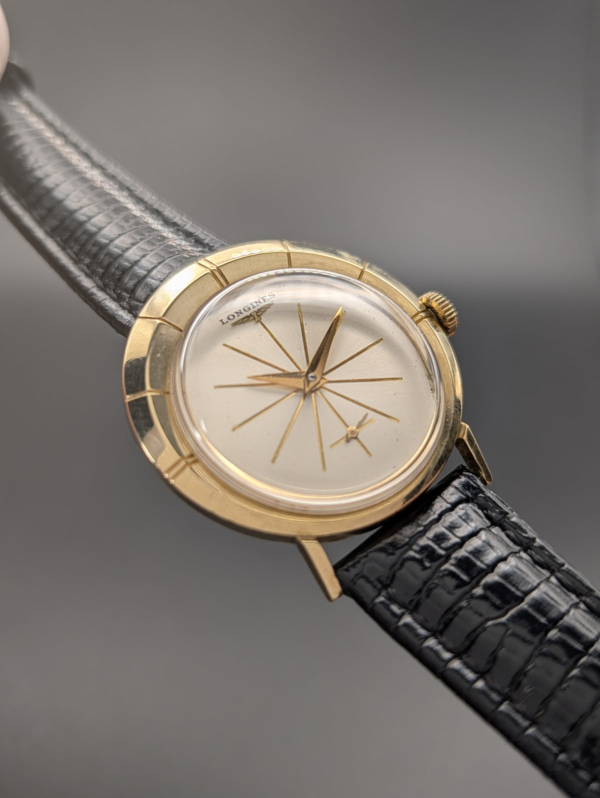 Longines Vintage Asymmetrical Mechanical Watch in 10k Gold Filled Mid-century Case