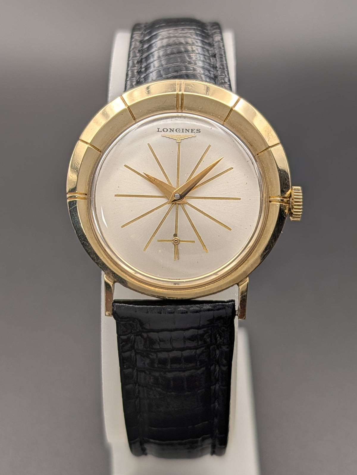 Longines Vintage Asymmetrical Mechanical Watch in 10k Gold Filled Mid-century Case
