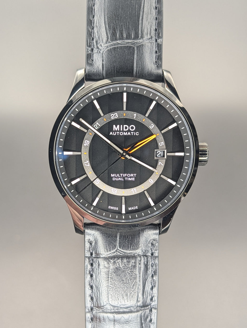 Mido Multifort Dual Time GMT Automatic Watch ref. MO38429 *New in Box*