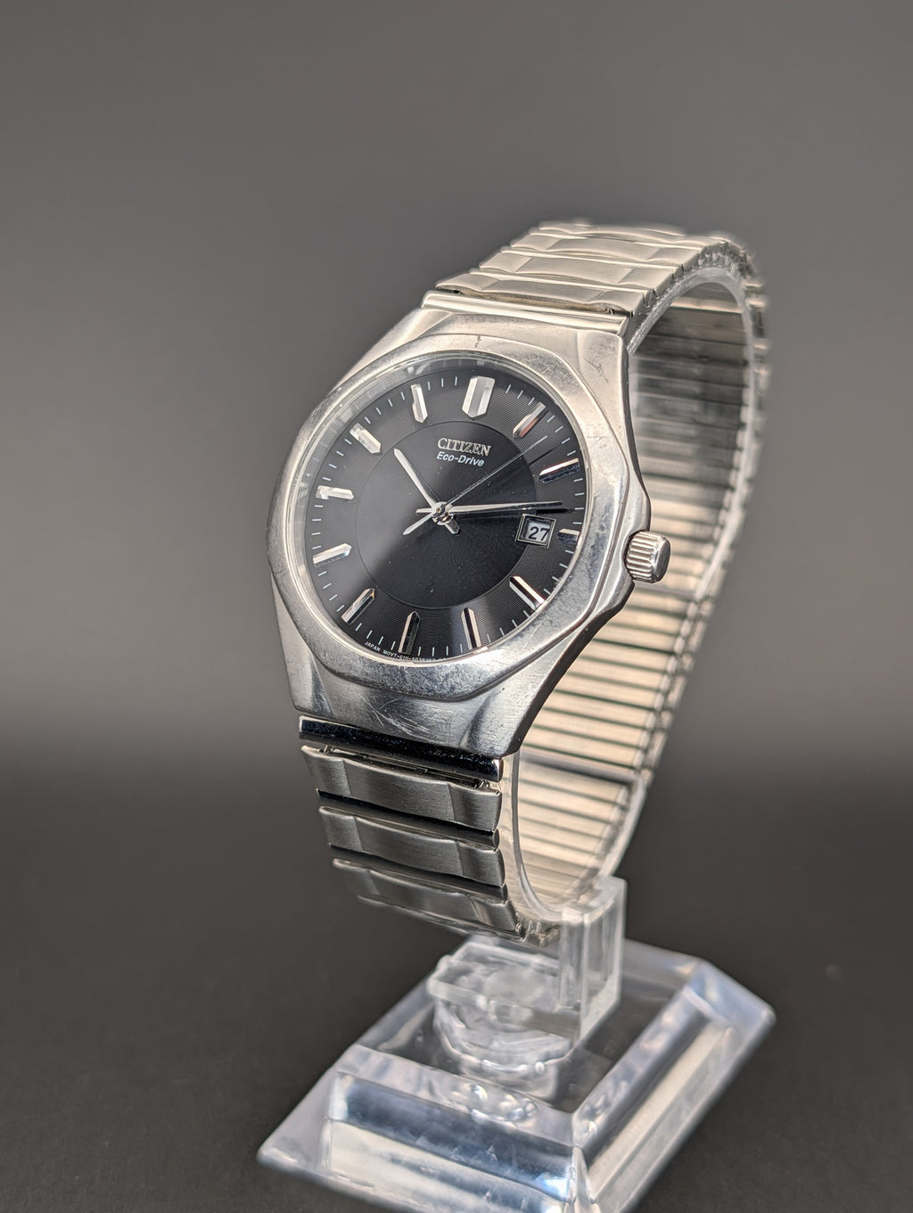 Citizen Eco Drive Solar Quartz Watch in Stainless Steel ref. E111-S022908