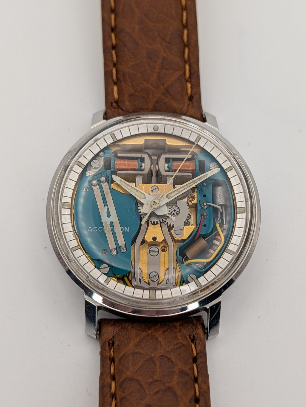 Accutron Spaceview (1970) Vintage Watch w/ Tuning Fork Movement