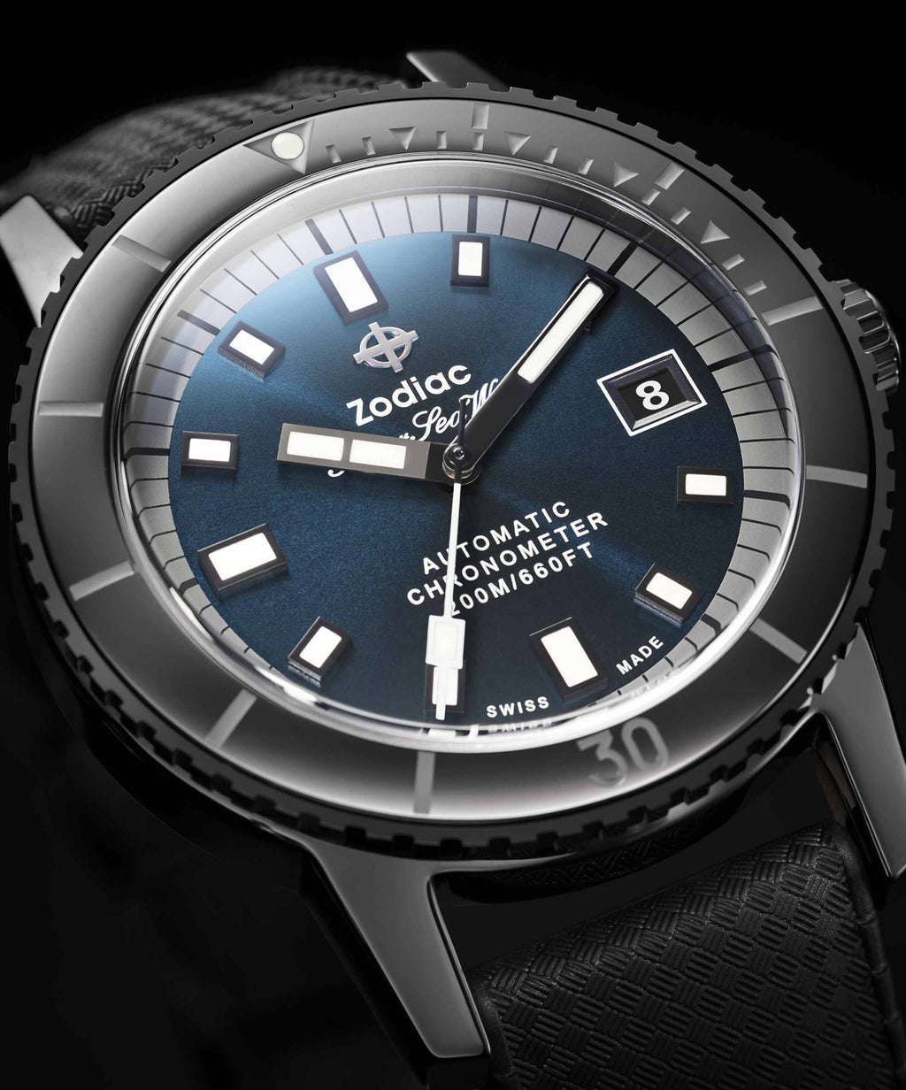 Zodiac Super Sea Wolf Ceramic Compression Diver Automatic *New in Box*