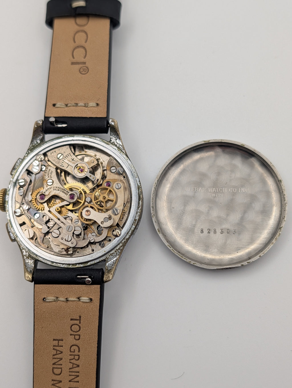 Clebar Chronograph Vintage Watch w/ cal. Landeron 149 Mechanical Movement
