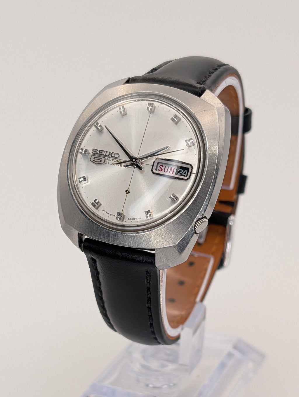 Seiko 5 Automatic 21 Jewels (1970s) Vintage Watch in Stainless Steel