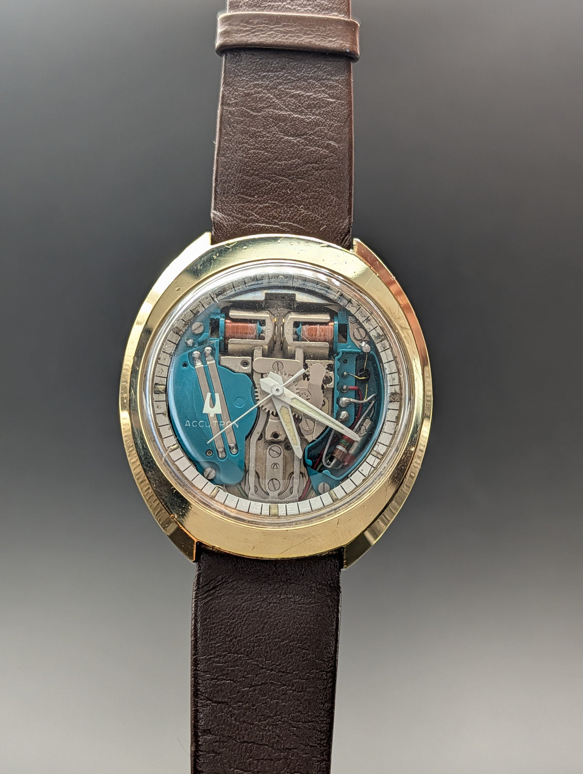 Accutron Spaceview (1966) with 214 Tuning Fork Movement and 10k Gold Filled Bezel